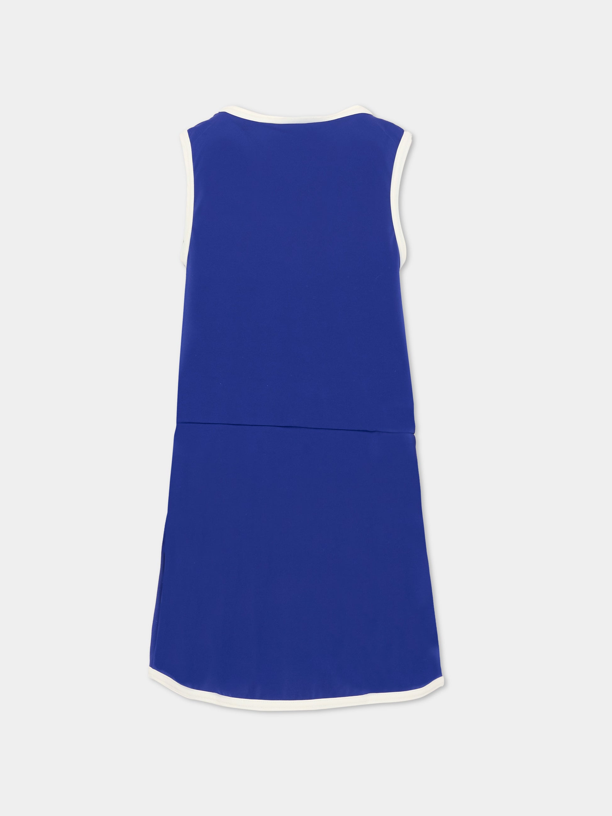 Copricostume blu per bambina con logo,Marni Kids,M01763 M00M2 0M860