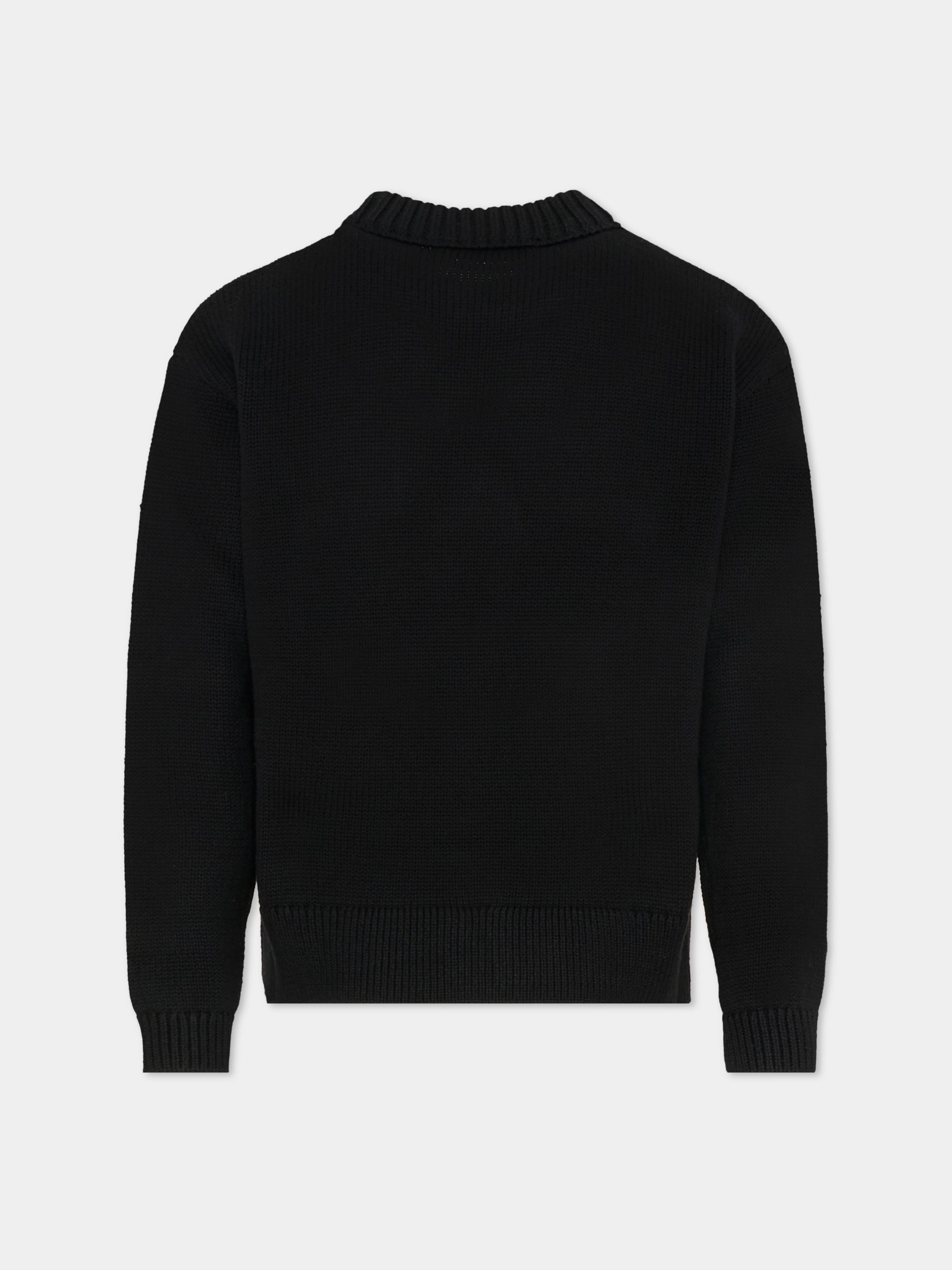 Maglione nero per bambini con logo,Marni Kids,M01775 M00XA 0M900