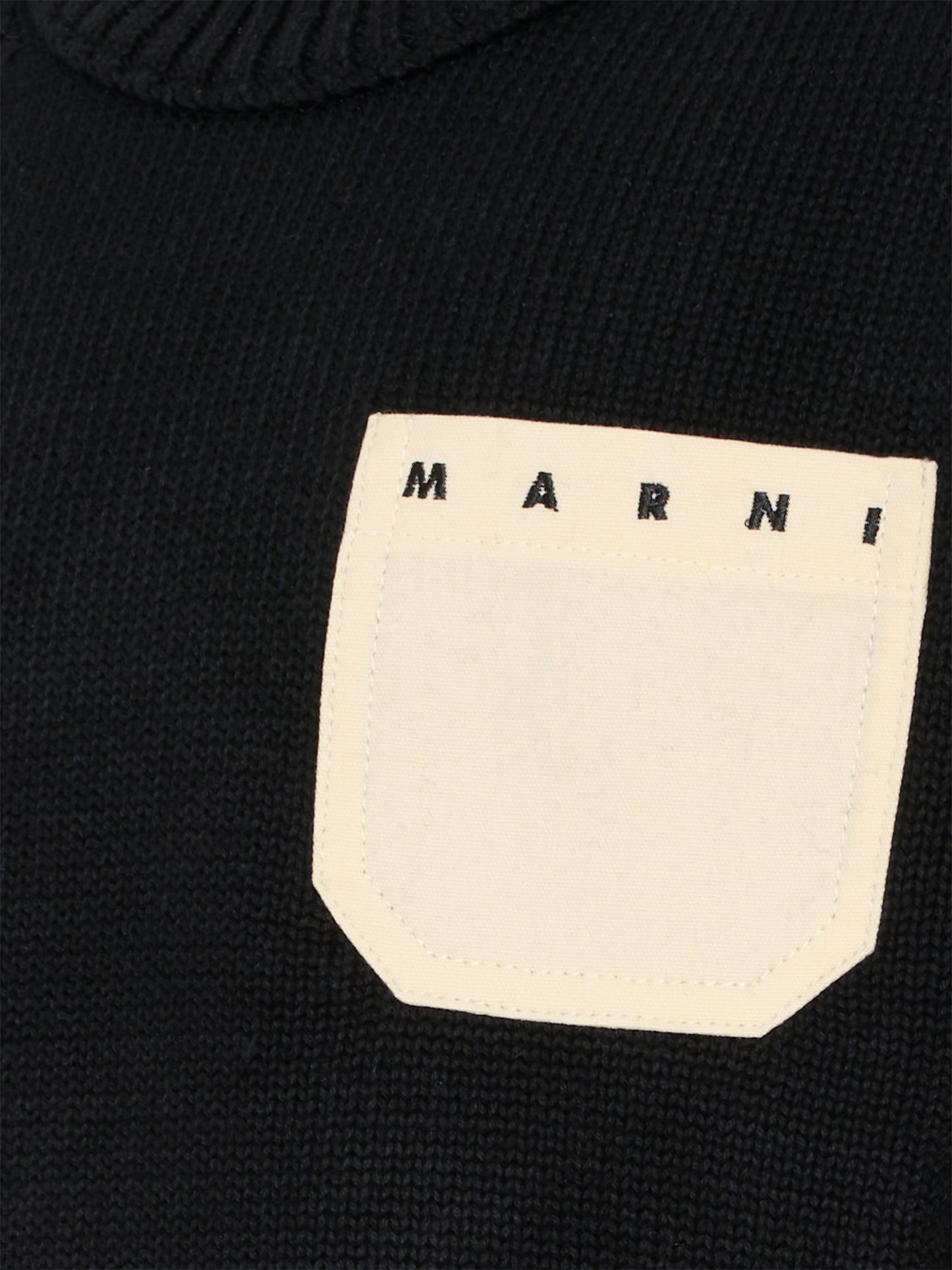 Maglione nero per bambini con logo,Marni Kids,M01775 M00XA 0M900