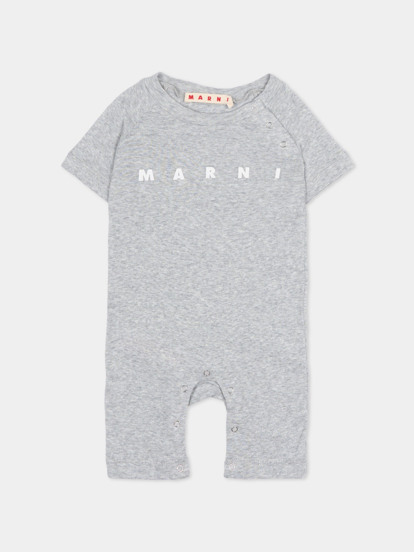 Set tutina grigia per neonati con logo,Marni Kids,M01783 M00UL 0M903