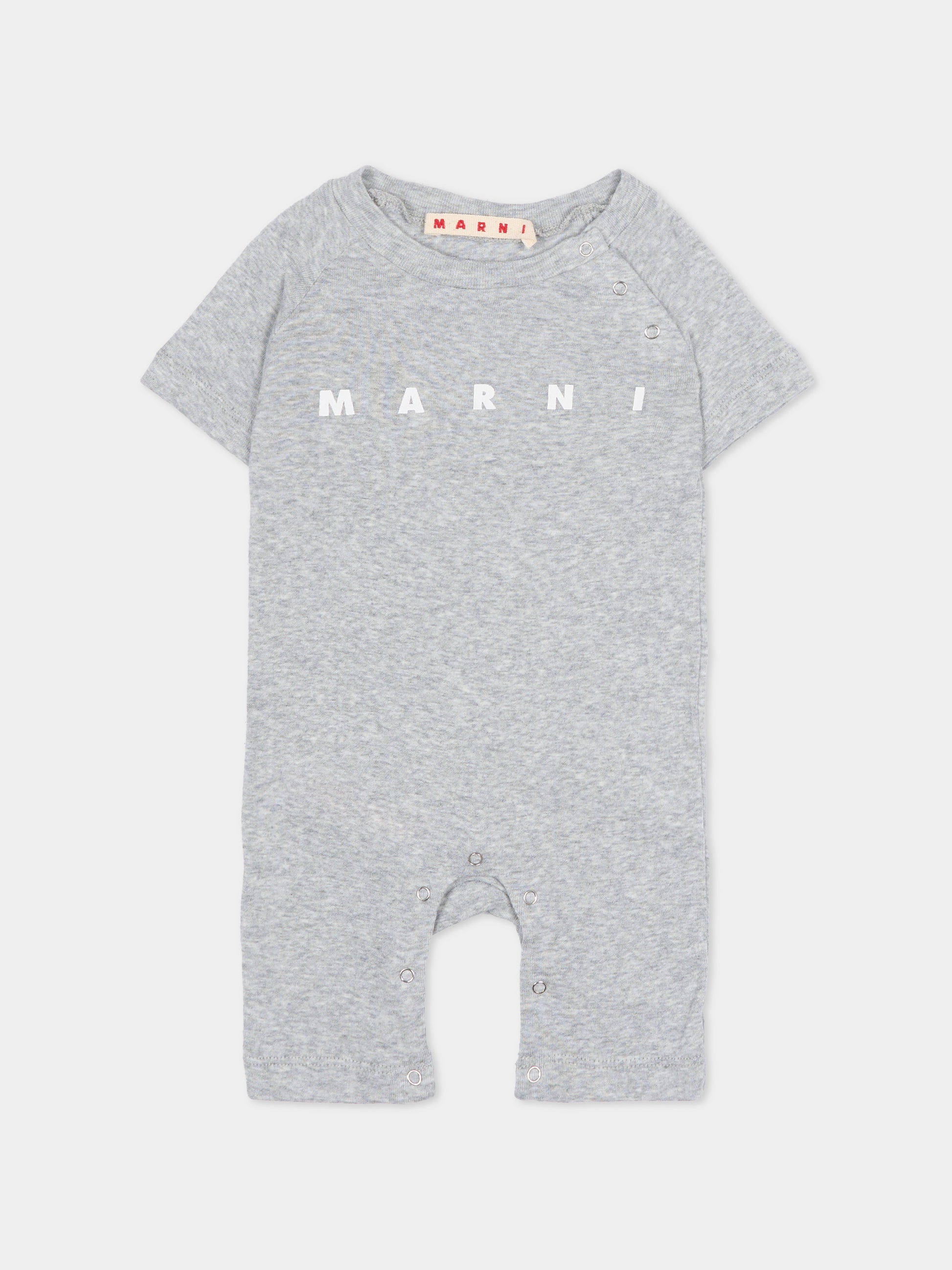Set tutina grigia per neonati con logo,Marni Kids,M01783 M00UL 0M903