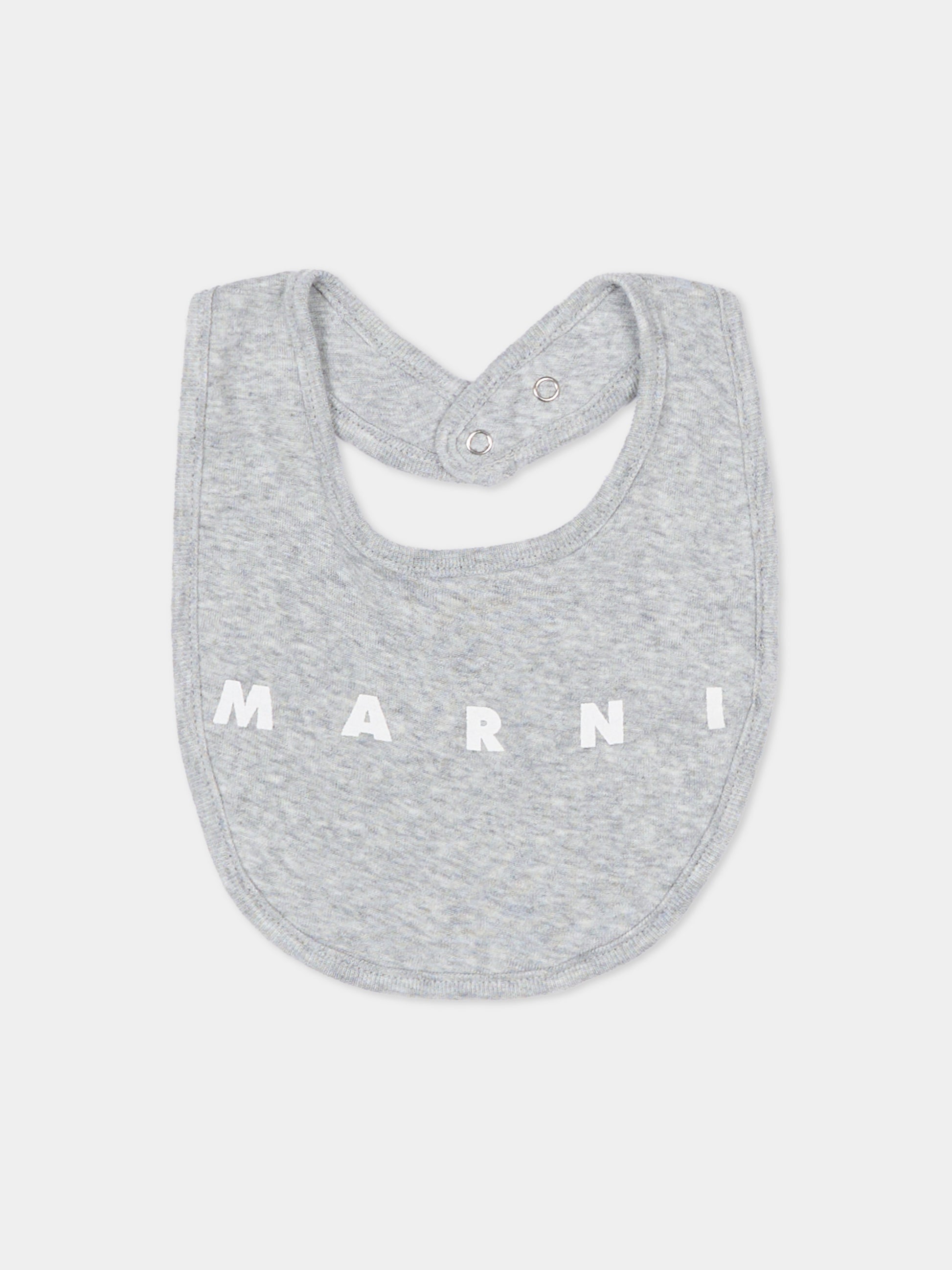 Set tutina grigia per neonati con logo,Marni Kids,M01783 M00UL 0M903