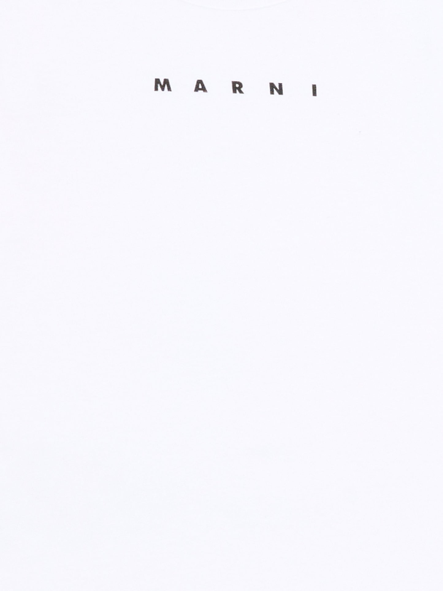 T-shirt bianca per neonati con logo,Marni Kids,M01785 M00RF 0M100