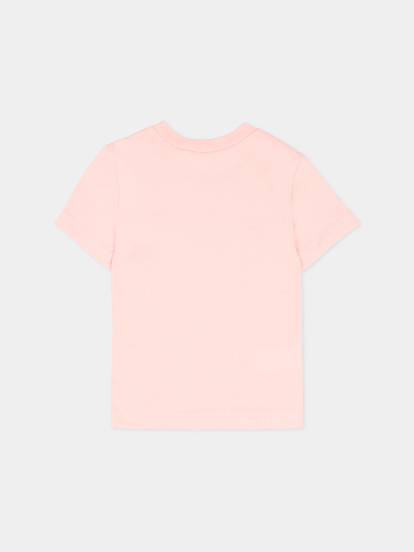 T-shirt rosa per neonata con logo,Marni Kids,M01785 M00RF 0M351