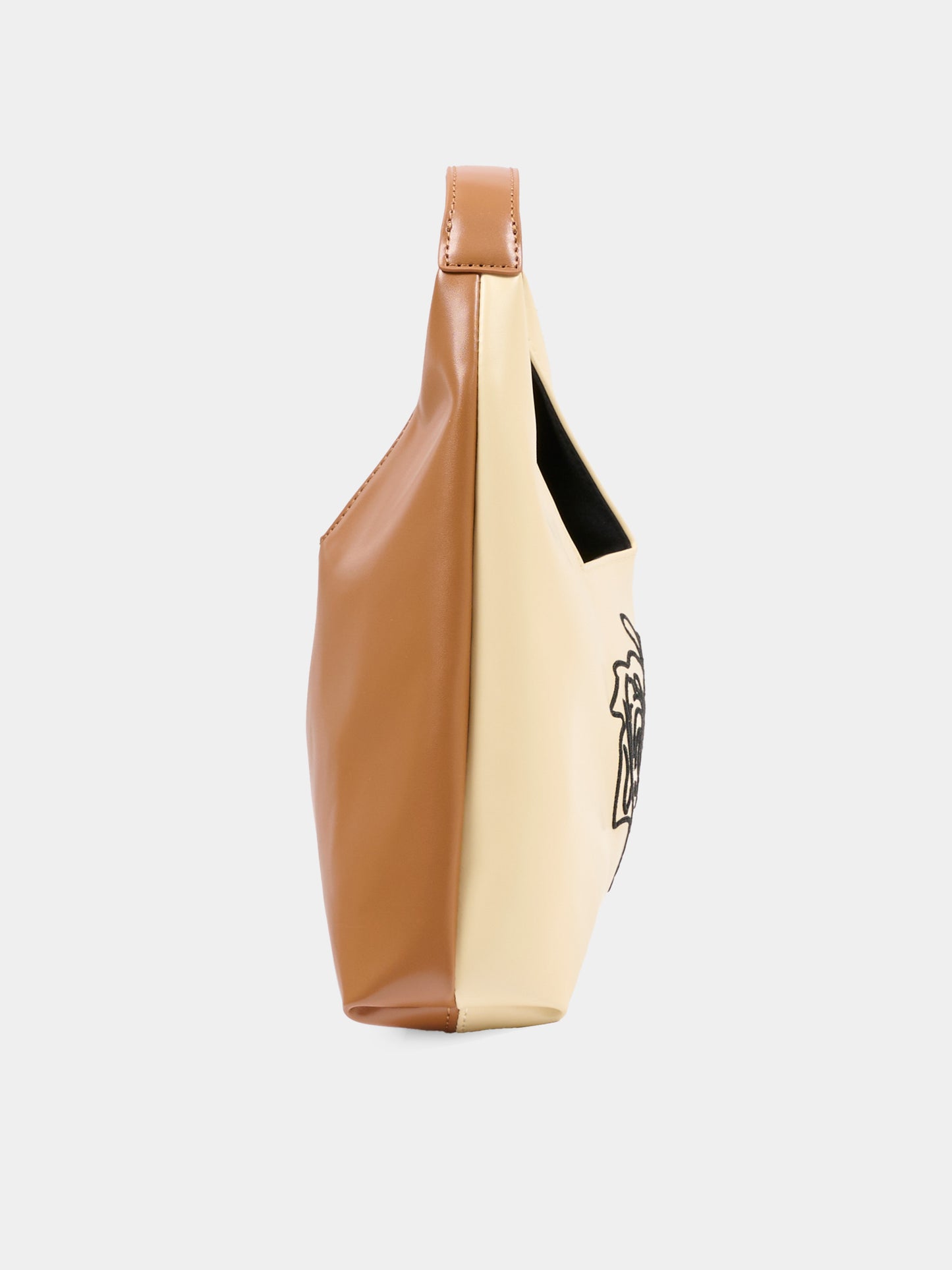 Borsa beige per bambina con logo,Marni Kids,M01837 M00TK 0M105