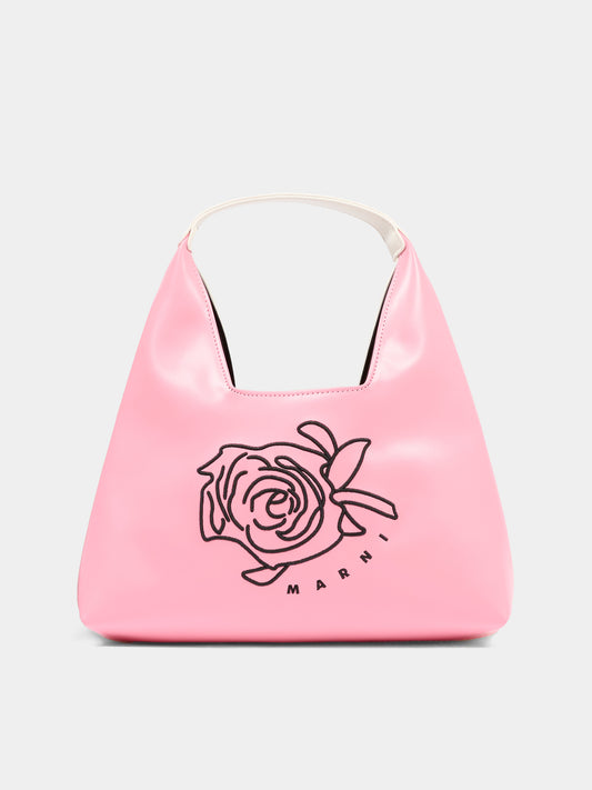 Borsa rosa per bambina con logo,Marni Kids,M01837 M00TK 0M351