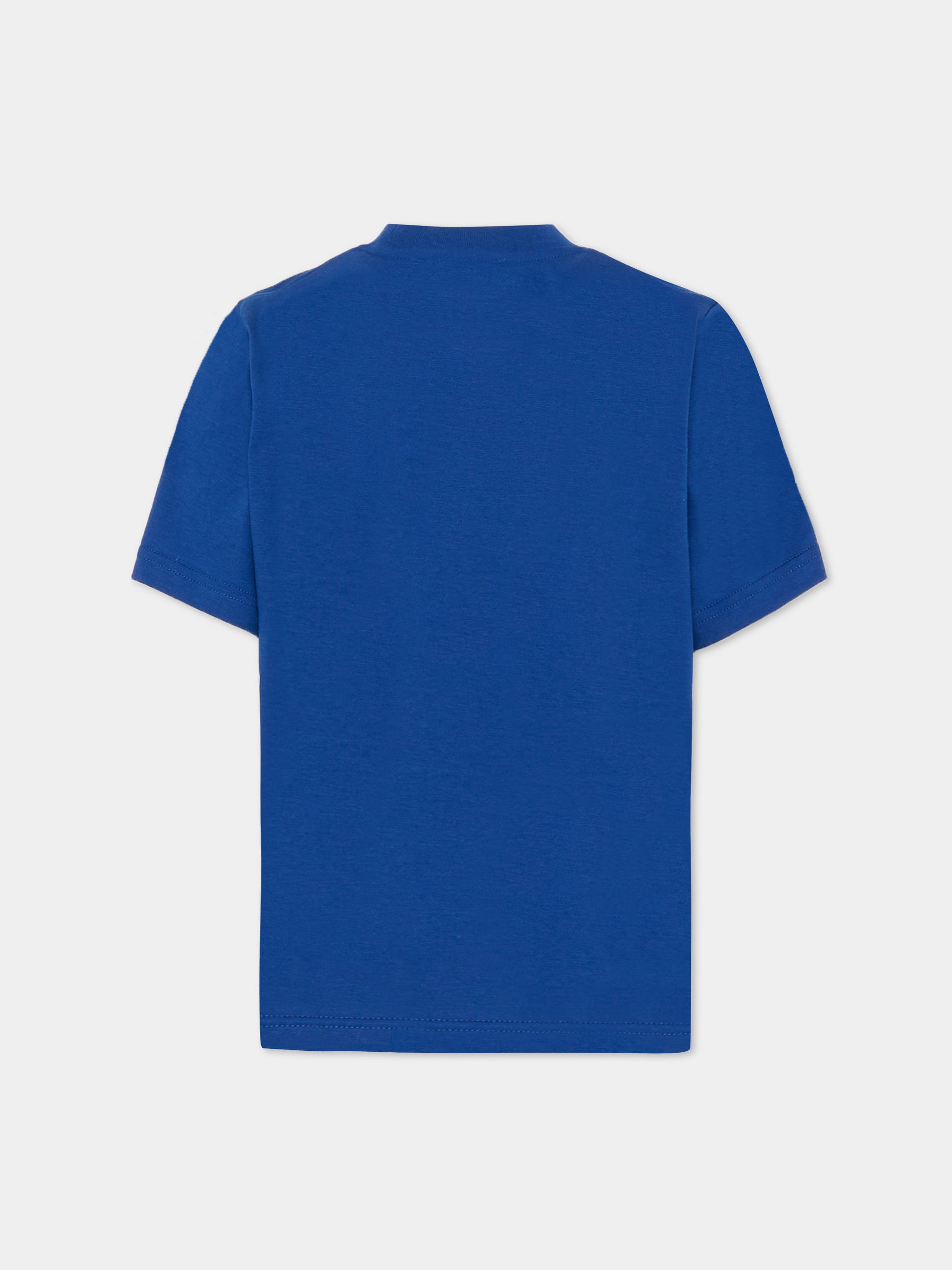 T-shirt blu per bambino con logo,Dsquared2,DQ3162 D004G DQ865