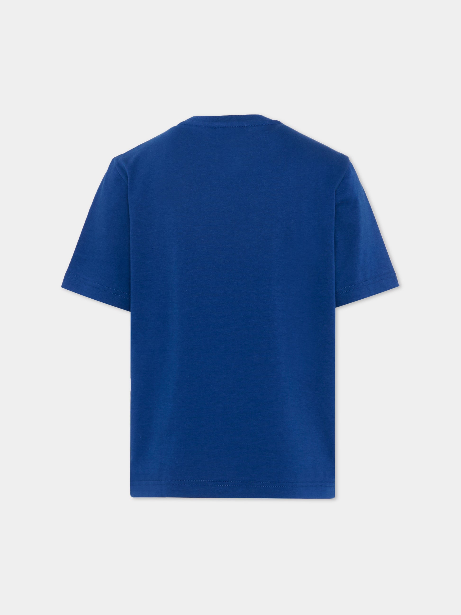 T-Shirt blu per bambino con logo,Dsquared2,DQ3166 D004G DQ865