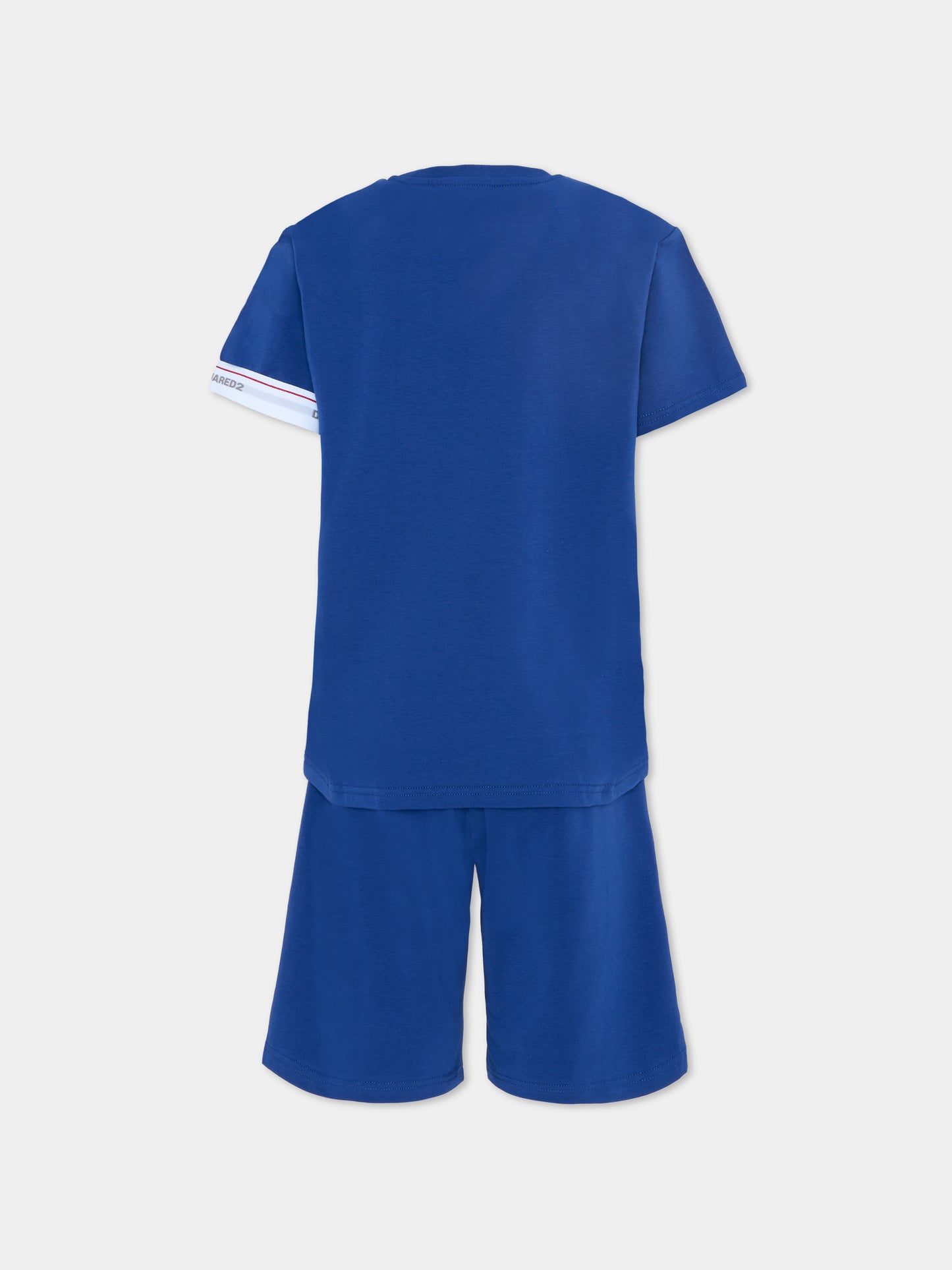 Pigiama blu per bambino con logo,Dsquared2,DQ3245 D008J DQ865
