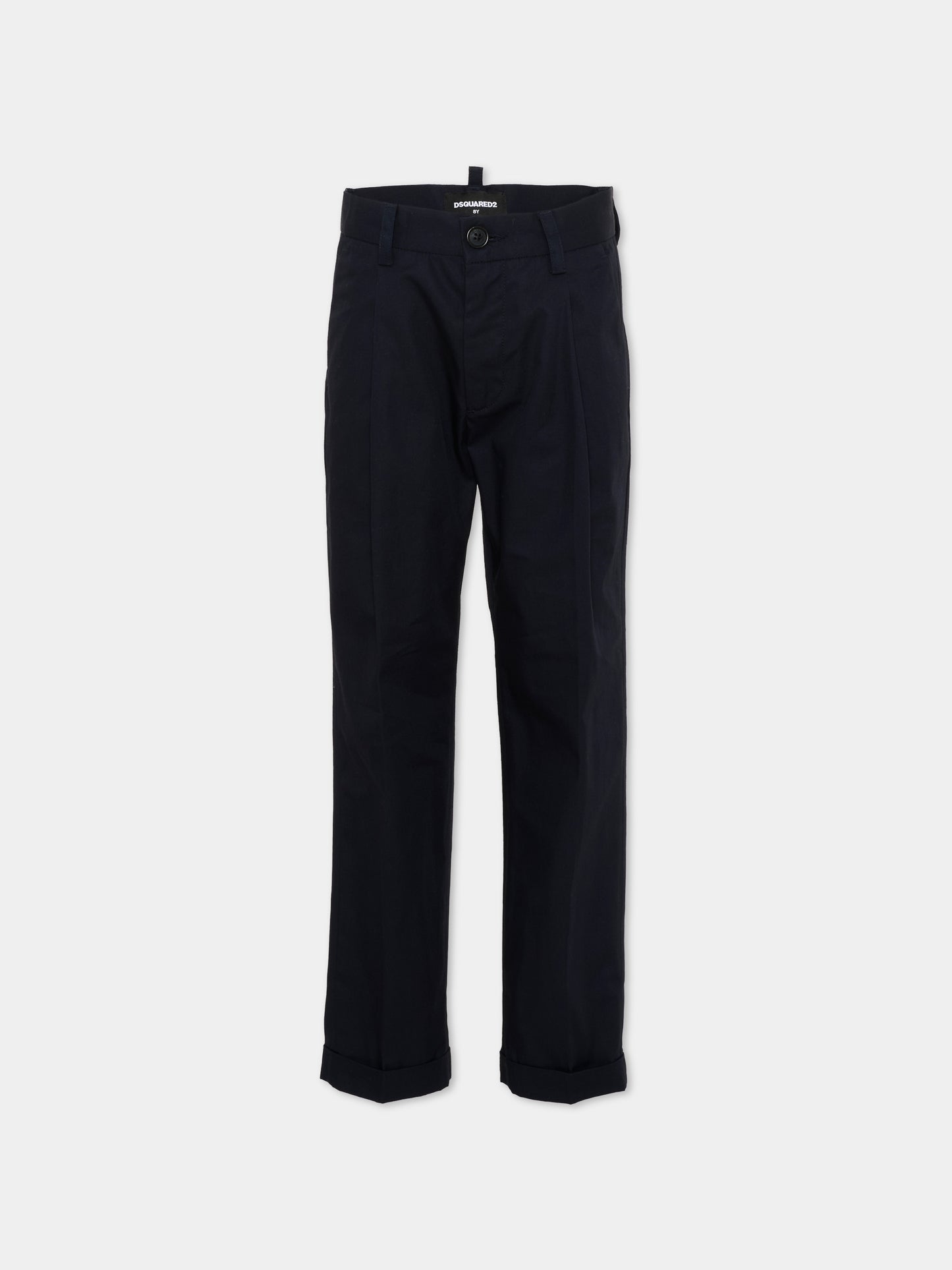 Pantaloni blu per bambino con logo,Dsquared2,DQ3262 D0AGI DQ866