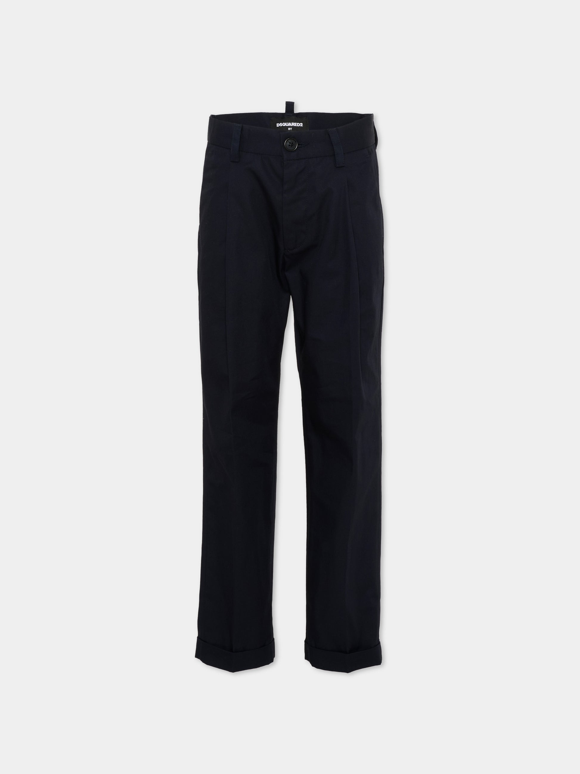 Pantaloni blu per bambino con logo,Dsquared2,DQ3262 D0AGI DQ866