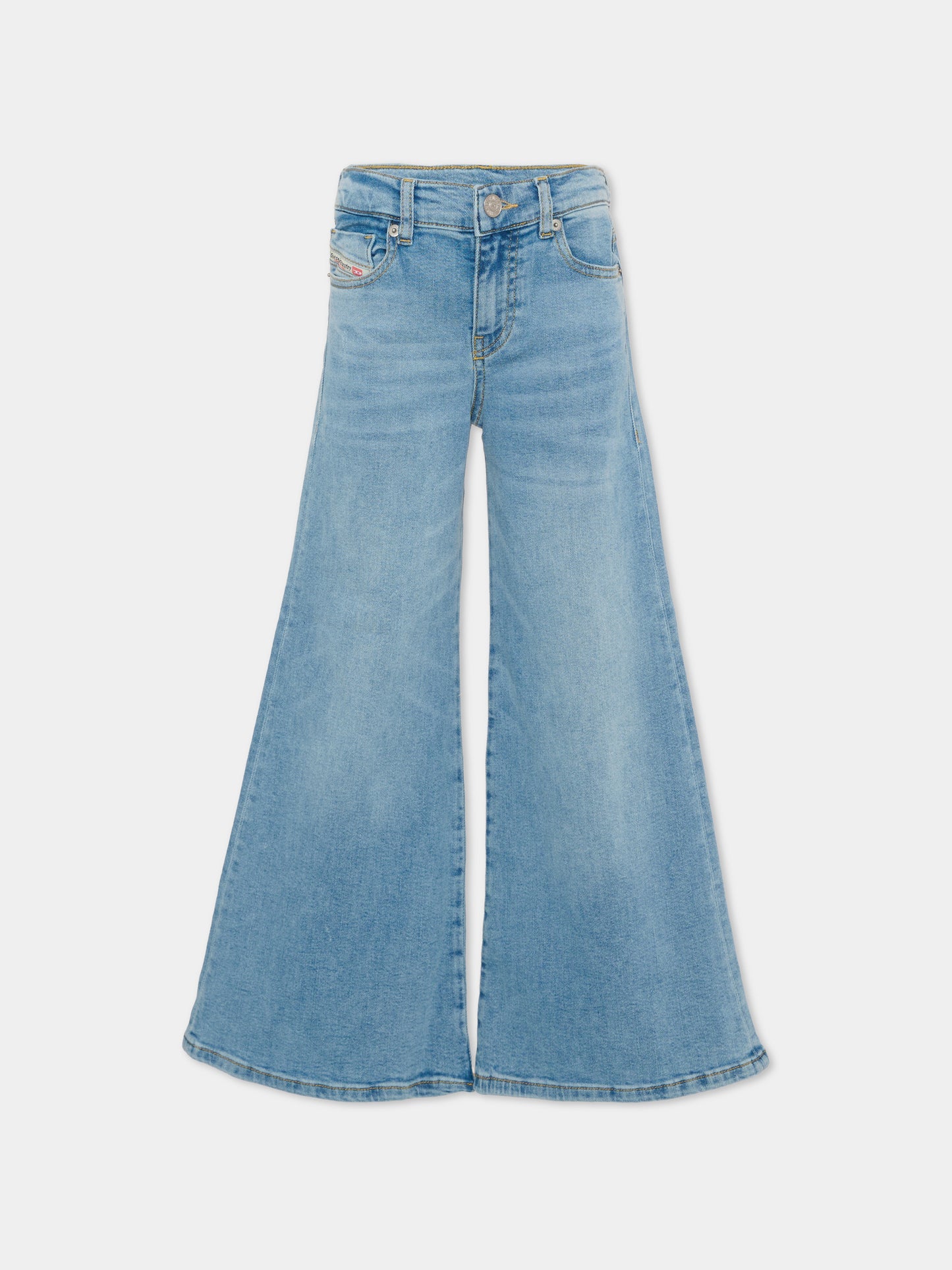 Jeans blu per bambino con patch logato,Diesel,J00816 KXBSX K01