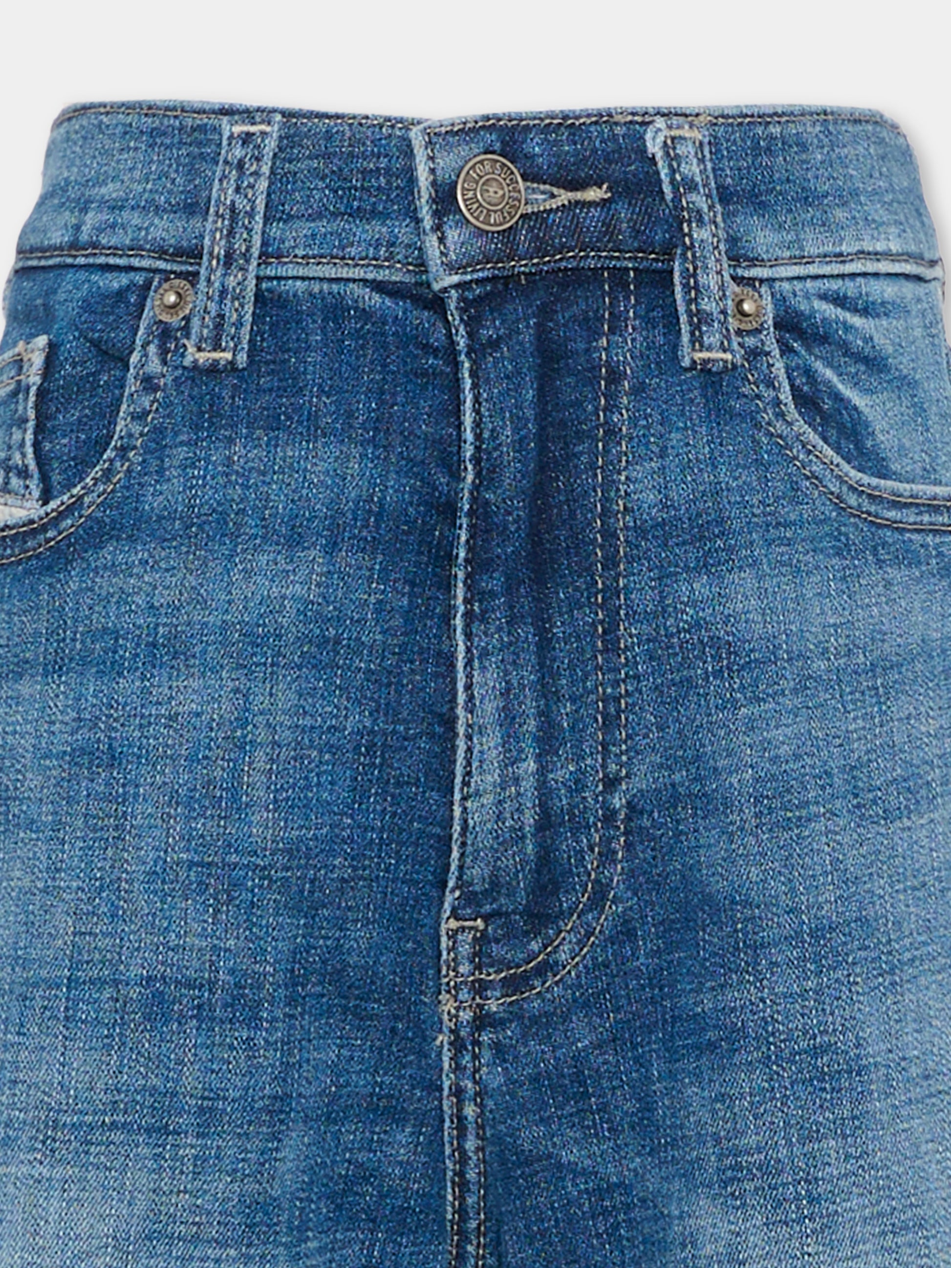 Shorts denim per bambino con logo,Diesel,J02548 KXBSC K01