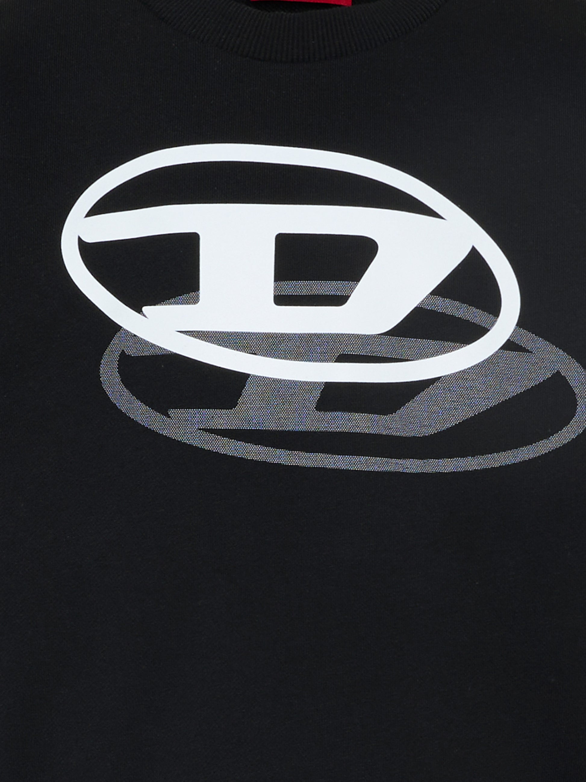 Felpa nera per bambino con logo,Diesel,J02627 KYAZ3 K900