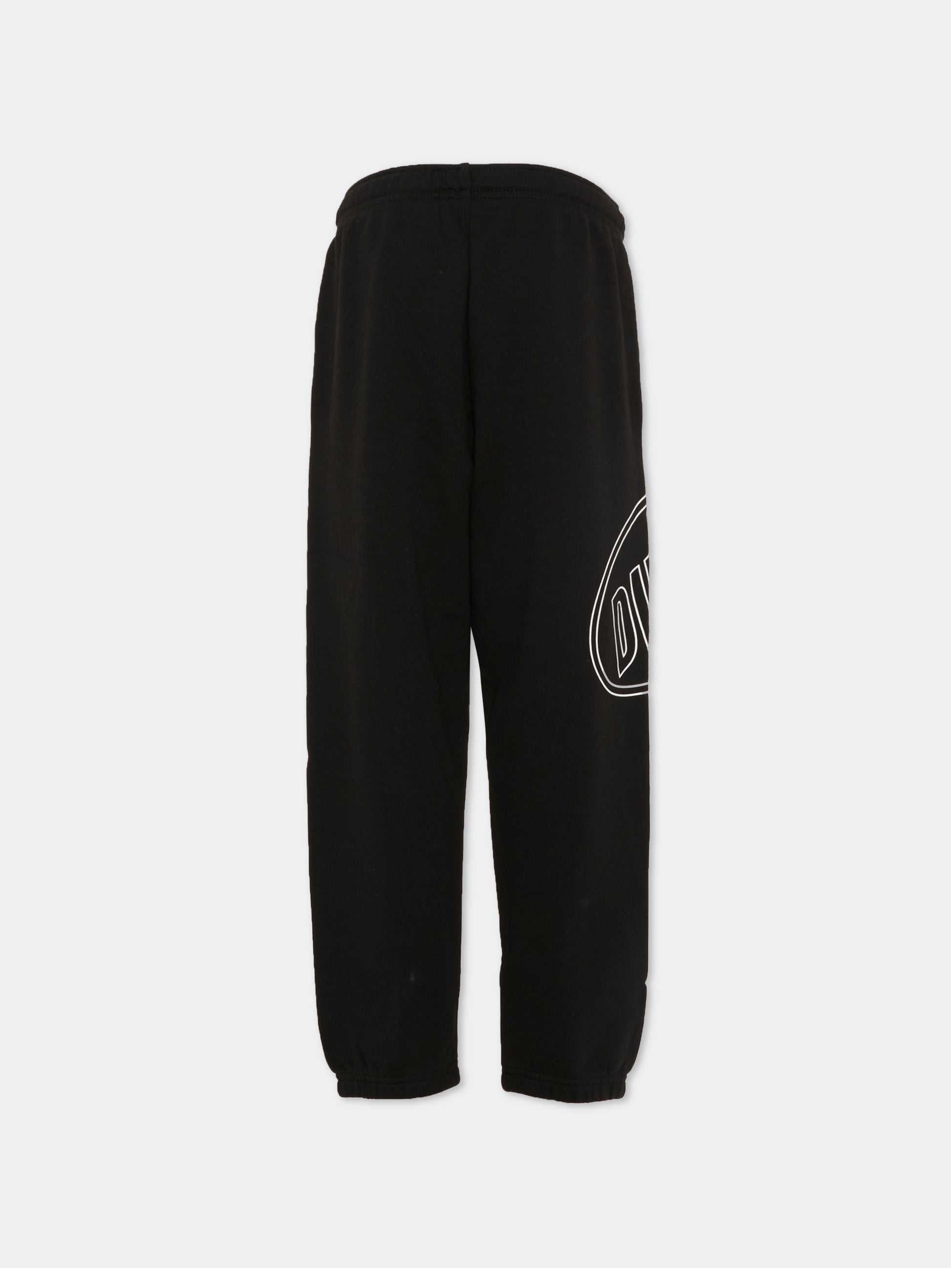 Pantaloni neri per bambino con logo,Diesel,J02661 0GEAD K900