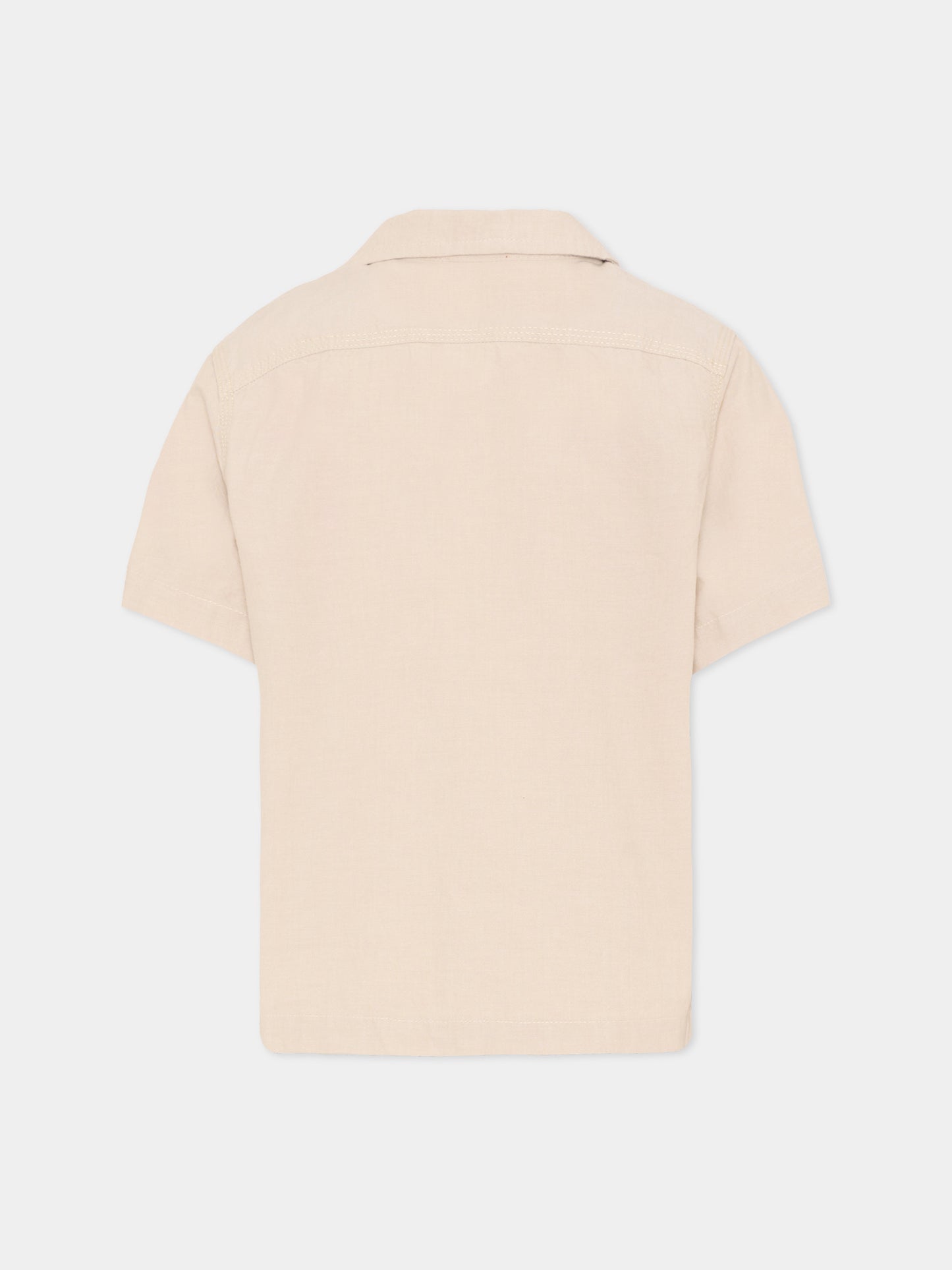 Camicia beige per bambino con logo,Diesel,J02671 KXBSN K141