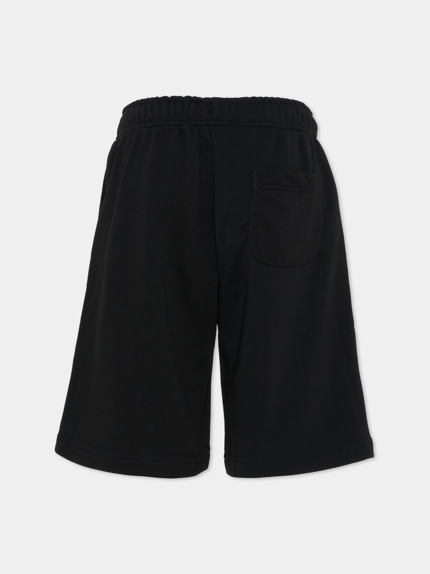 Shorts neri per bambino con logo,Diesel,J02683 KYAZ3 K900