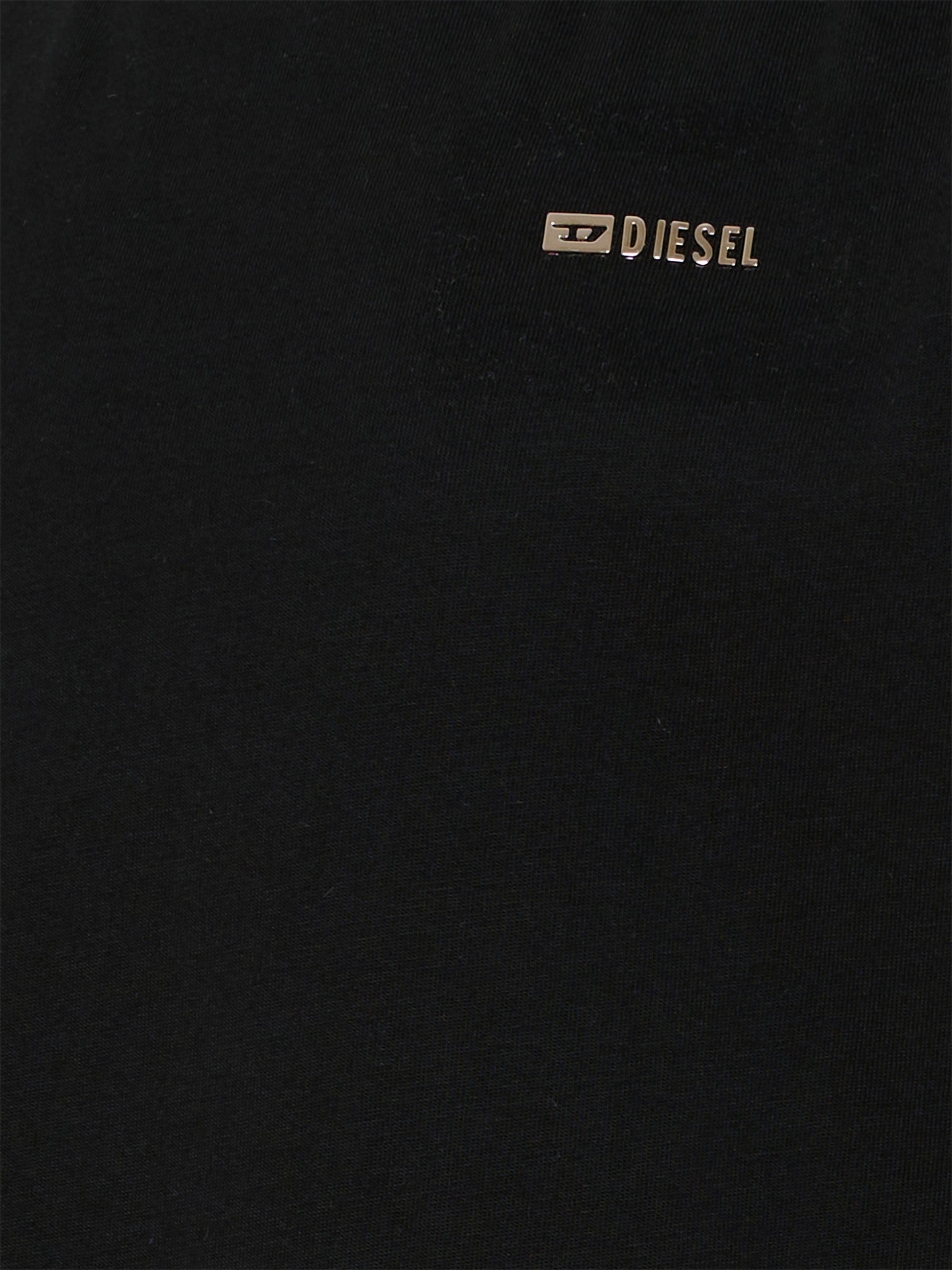 T-shirt nera per bambini con logo,Diesel,J02771 0CATM K900