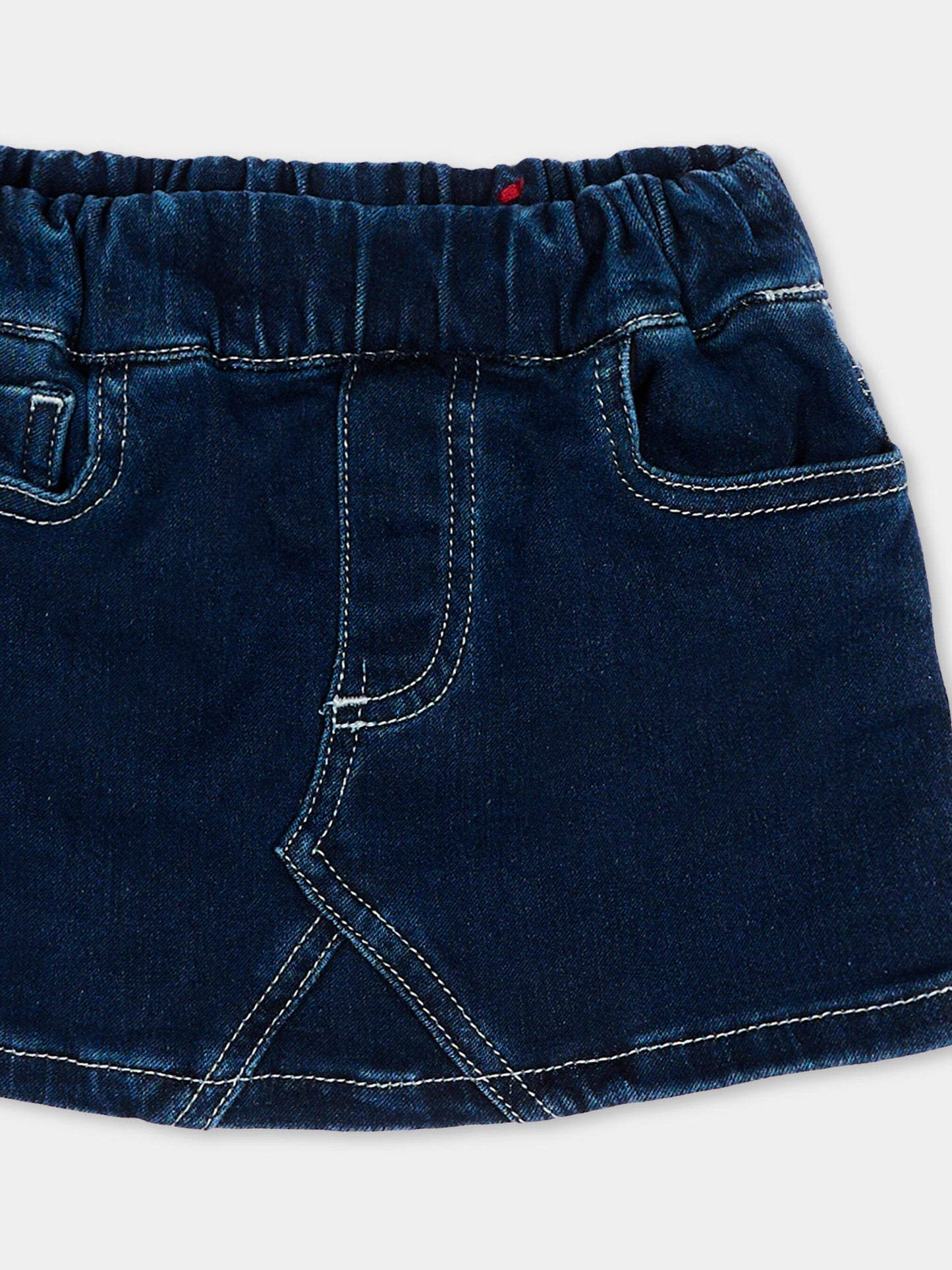 Gonna denim per neonata con logo,Diesel,K00726 KXBR8 K01