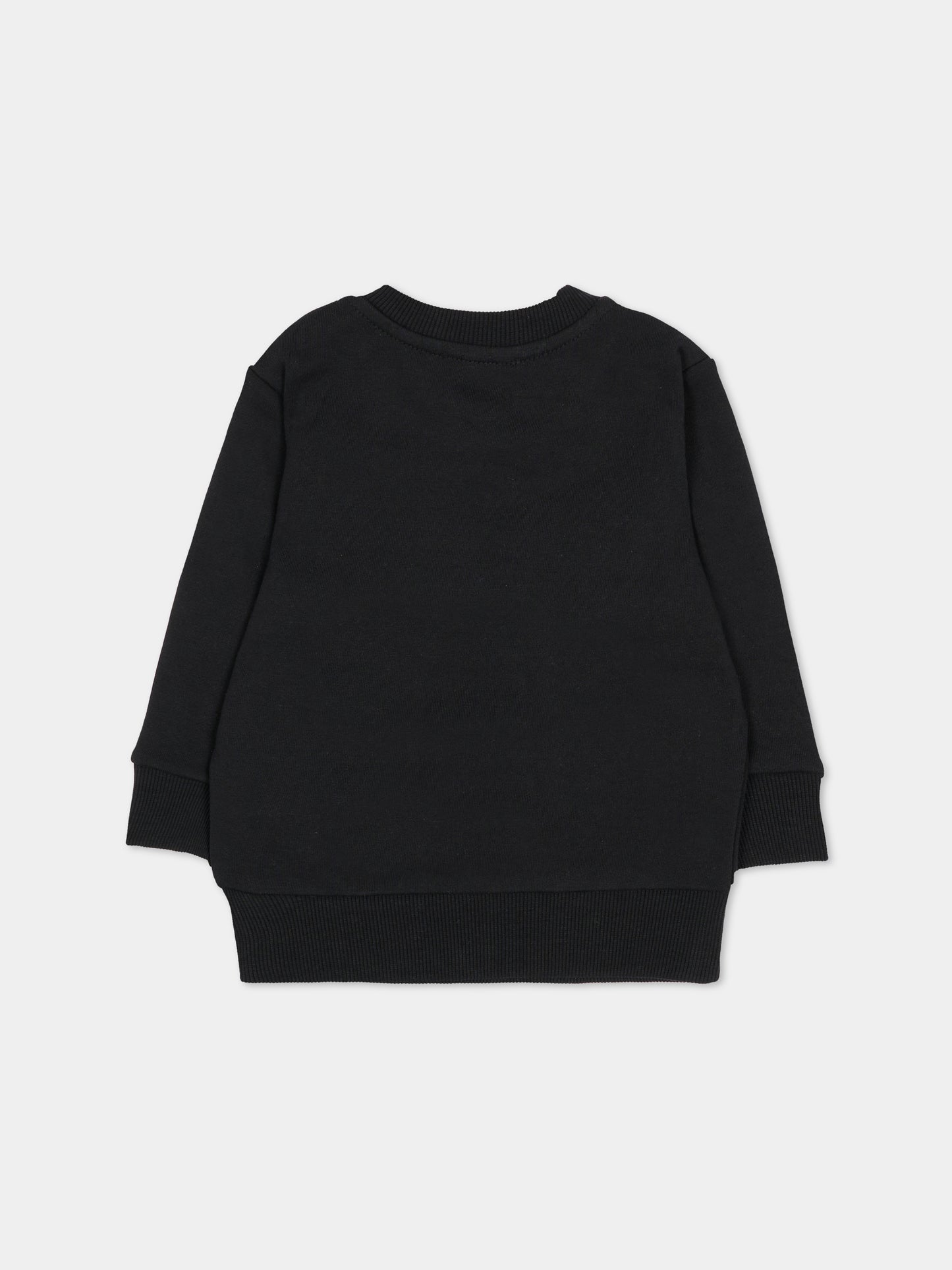 Felpa nera per neonato con logo,Diesel,K00748 KYAVF K900