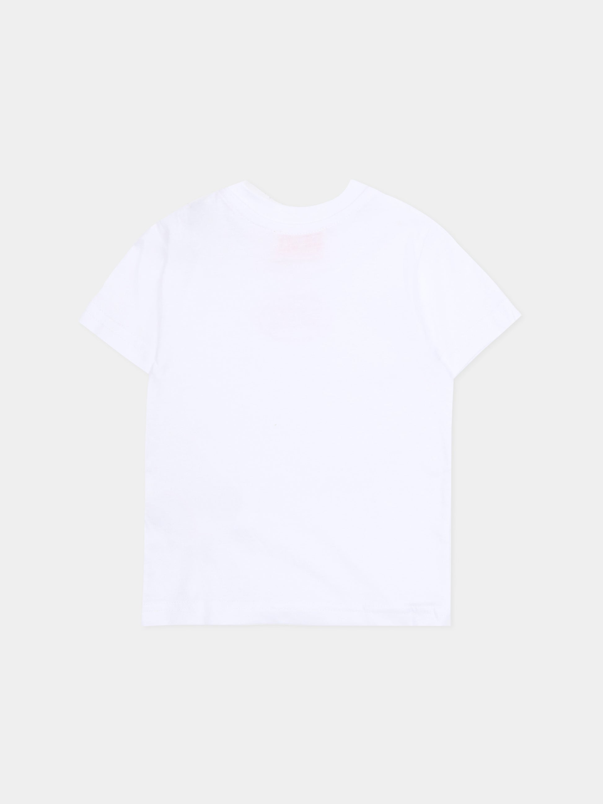 T-shirt bianca per neonati con logo,Diesel,K00764 0GRAI K100