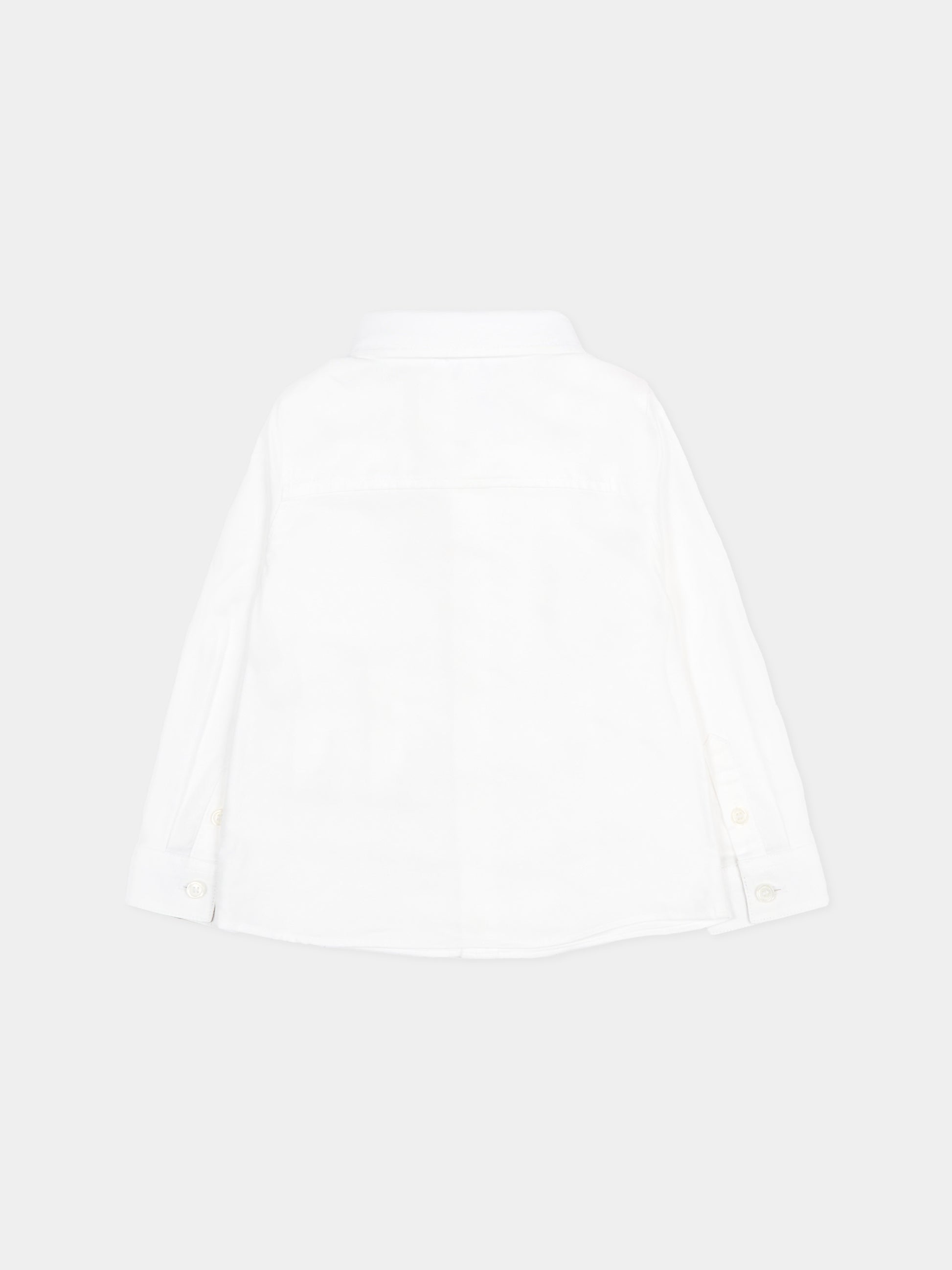 Camicia bianca per neonato con check vintage,Burberry Kids,8121251 A1464