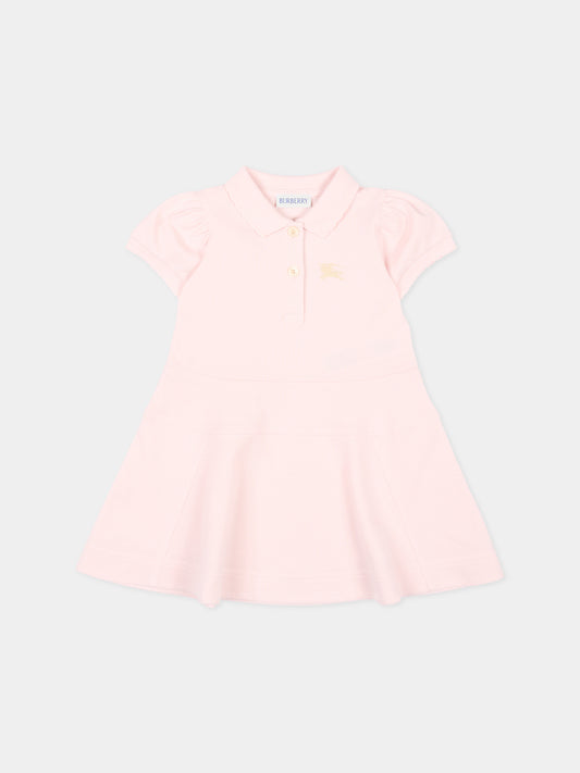 Vestito rosa polo per neonata,Burberry Kids,8121267 A1439