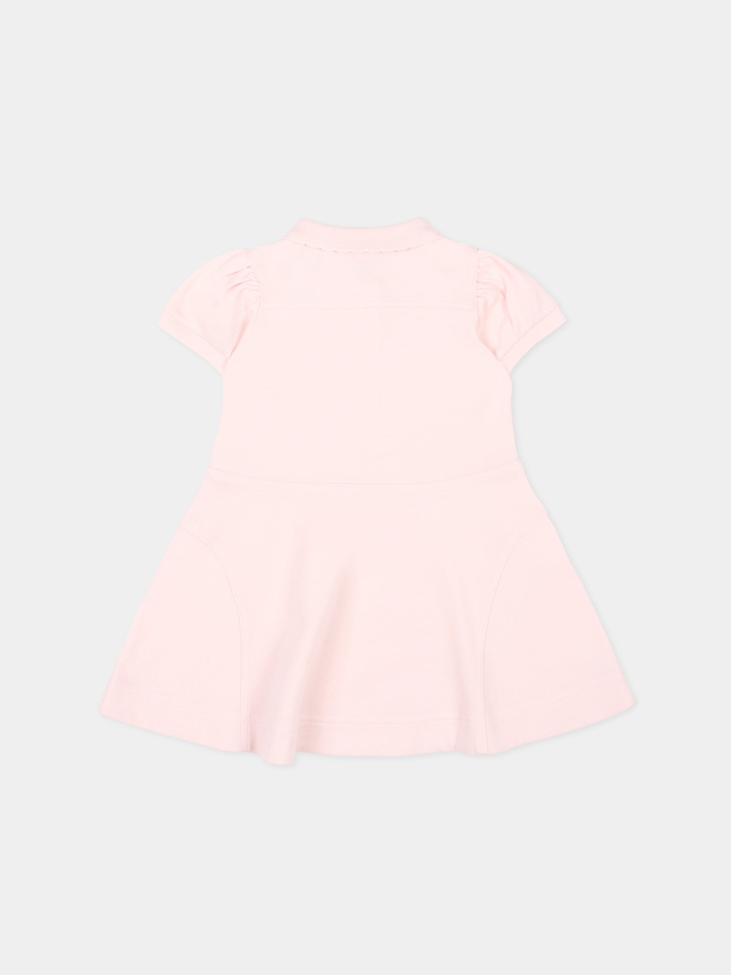 Vestito rosa polo per neonata,Burberry Kids,8121267 A1439