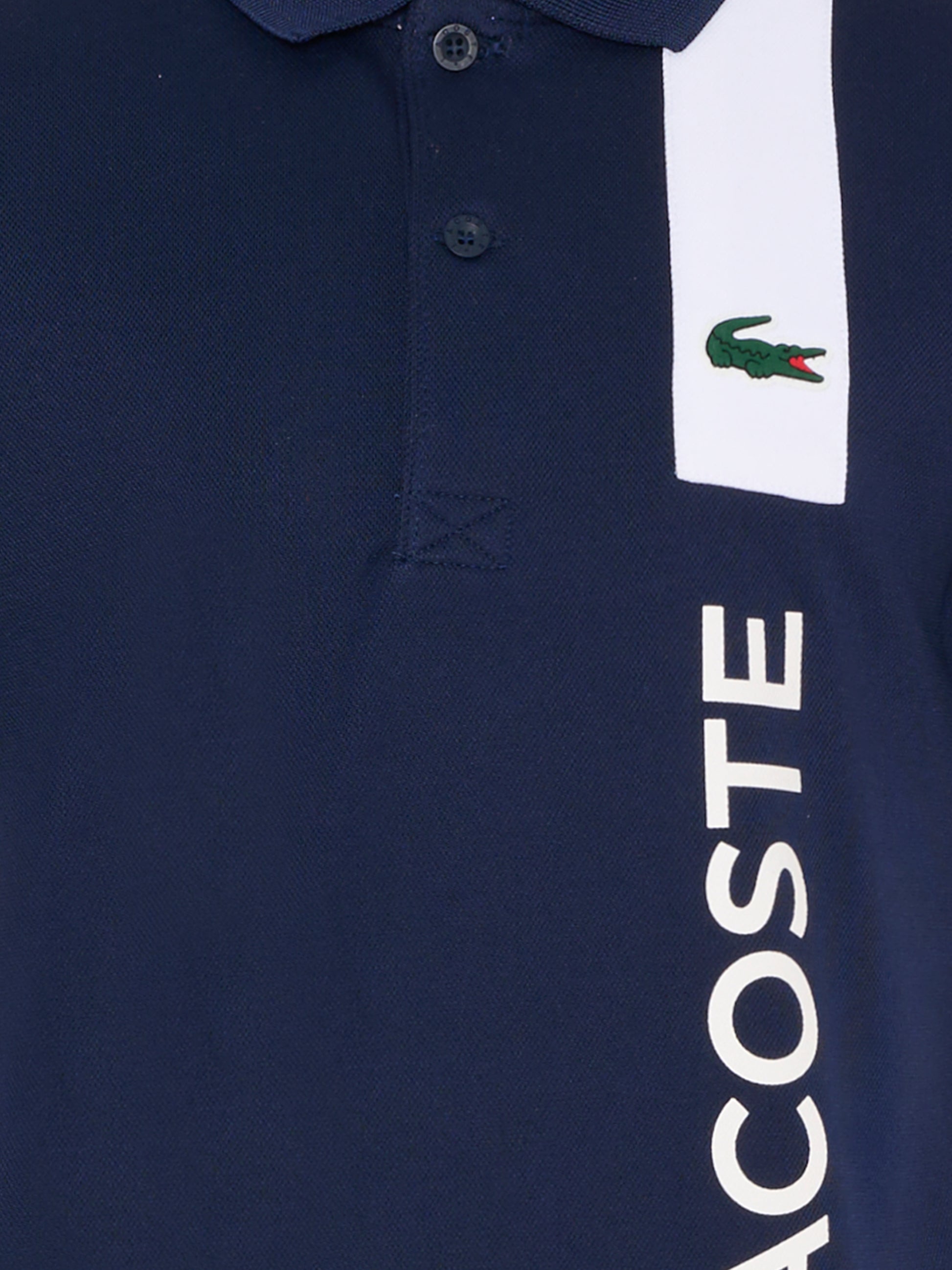 Polo blu per bambino con coccodrillo e logo,Lacoste,DJ8487 R26