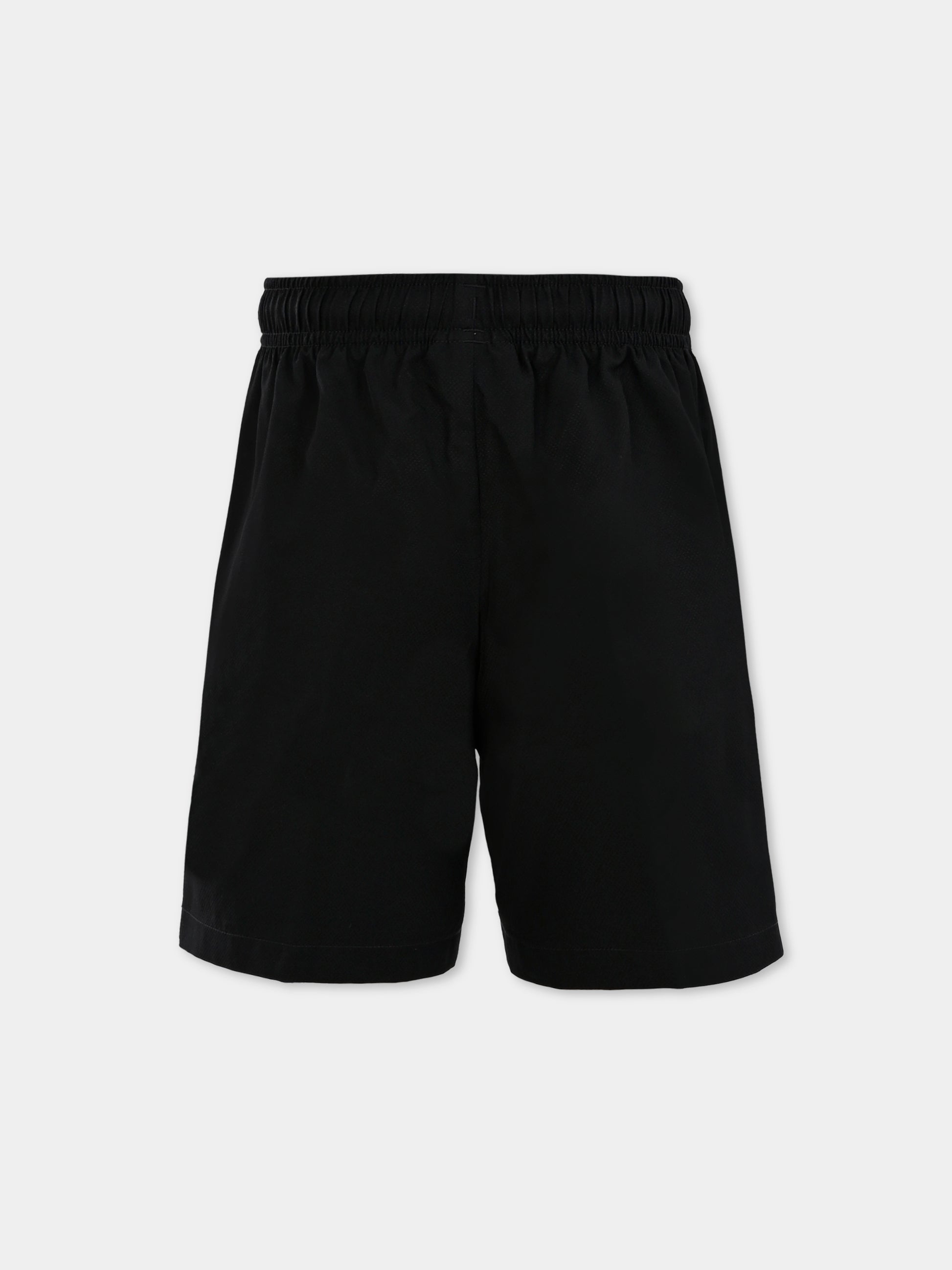 Shorts neri per bambino con logo e coccodrillo,Lacoste,GJ8485 031