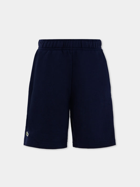 Shorts blu per bambini con coccodrillo,Lacoste,GJ9733 166