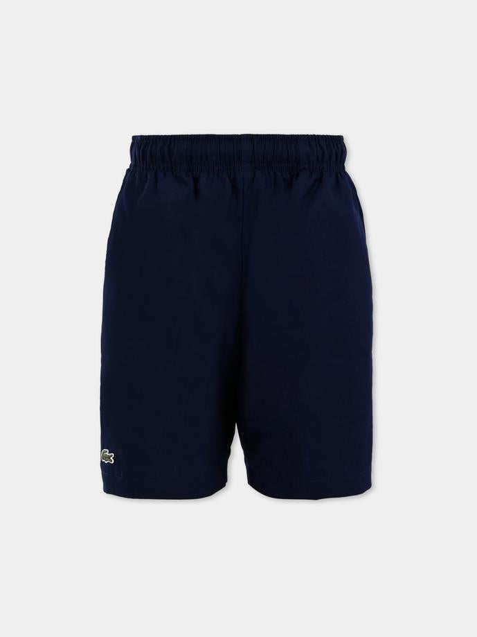 Blue shorts for boy with crocodile
