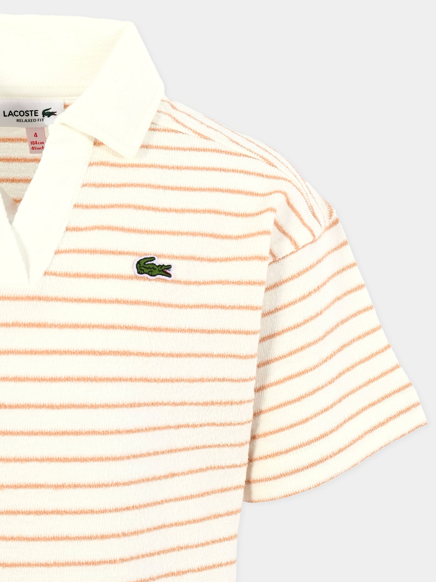 Polo bianca per bambina con coccodrillo,Lacoste,PJ8500 CKI