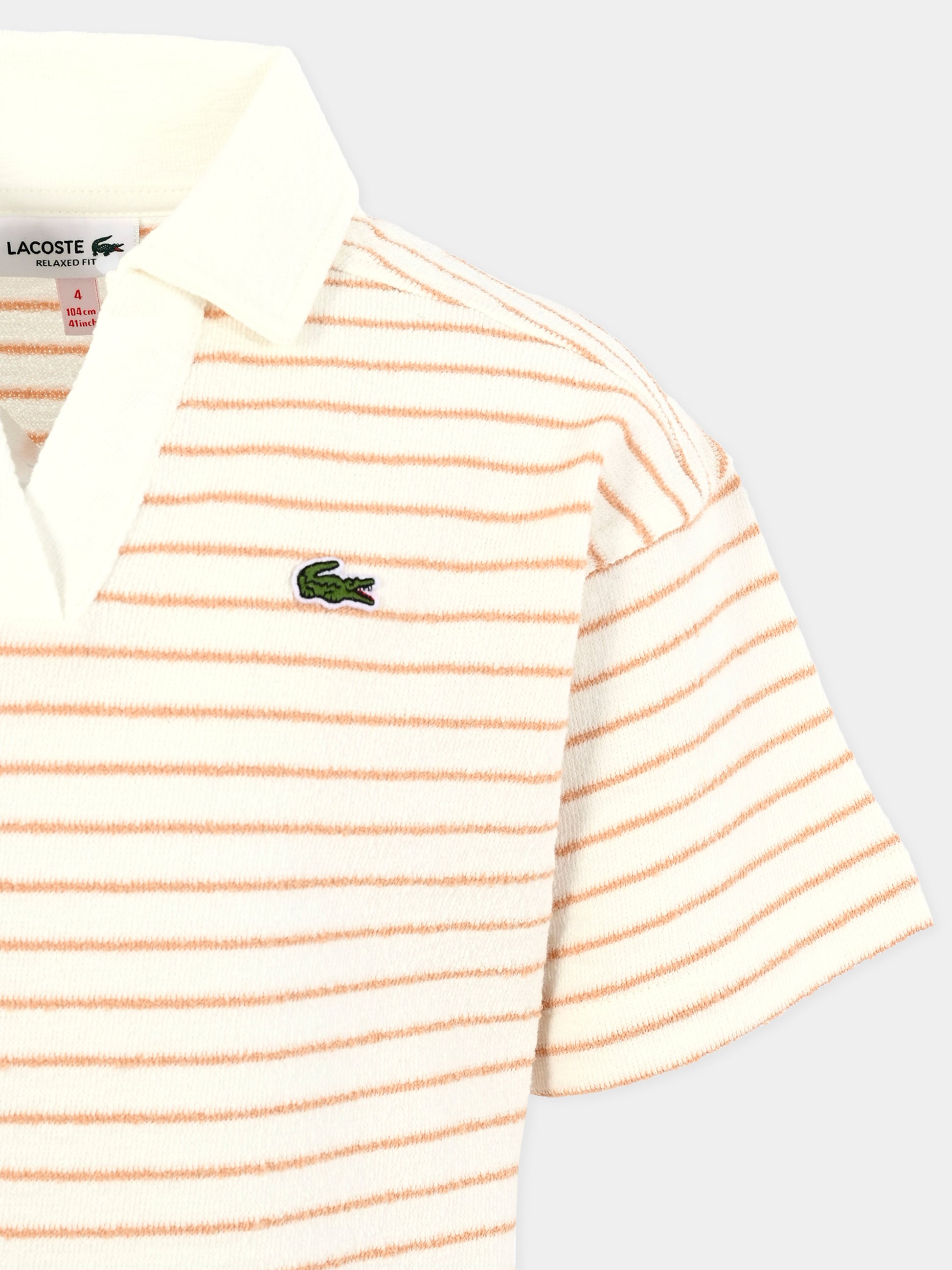Polo bianca per bambina con coccodrillo,Lacoste,PJ8500 CKI