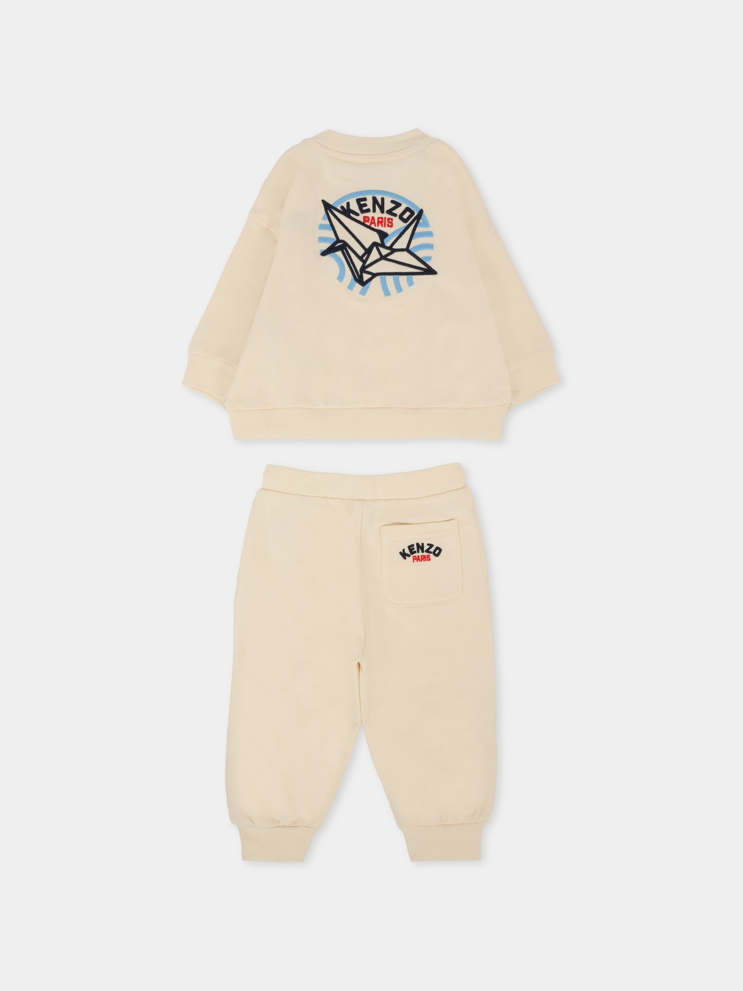 Completo beige per neonati con logo,Kenzo Kids,K60968 21G
