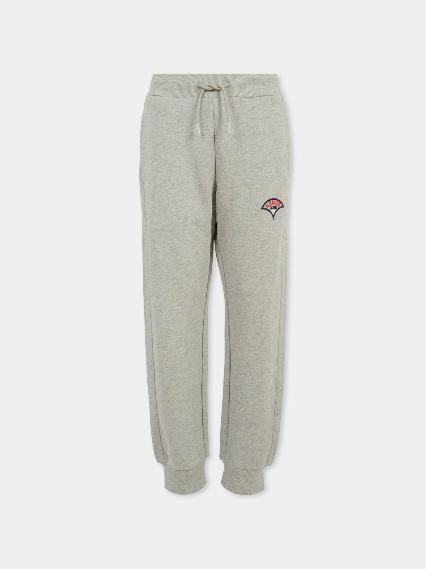 Pantaloni grigi per bambina con logo,Kenzo Kids,K61102 A20