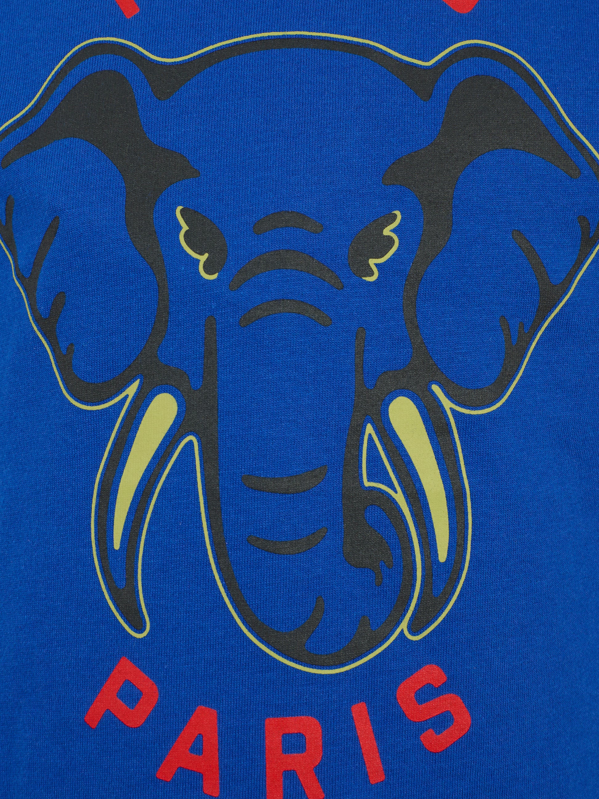 T-shirt blu per bambino con elefante,Kenzo Kids,K61165 829