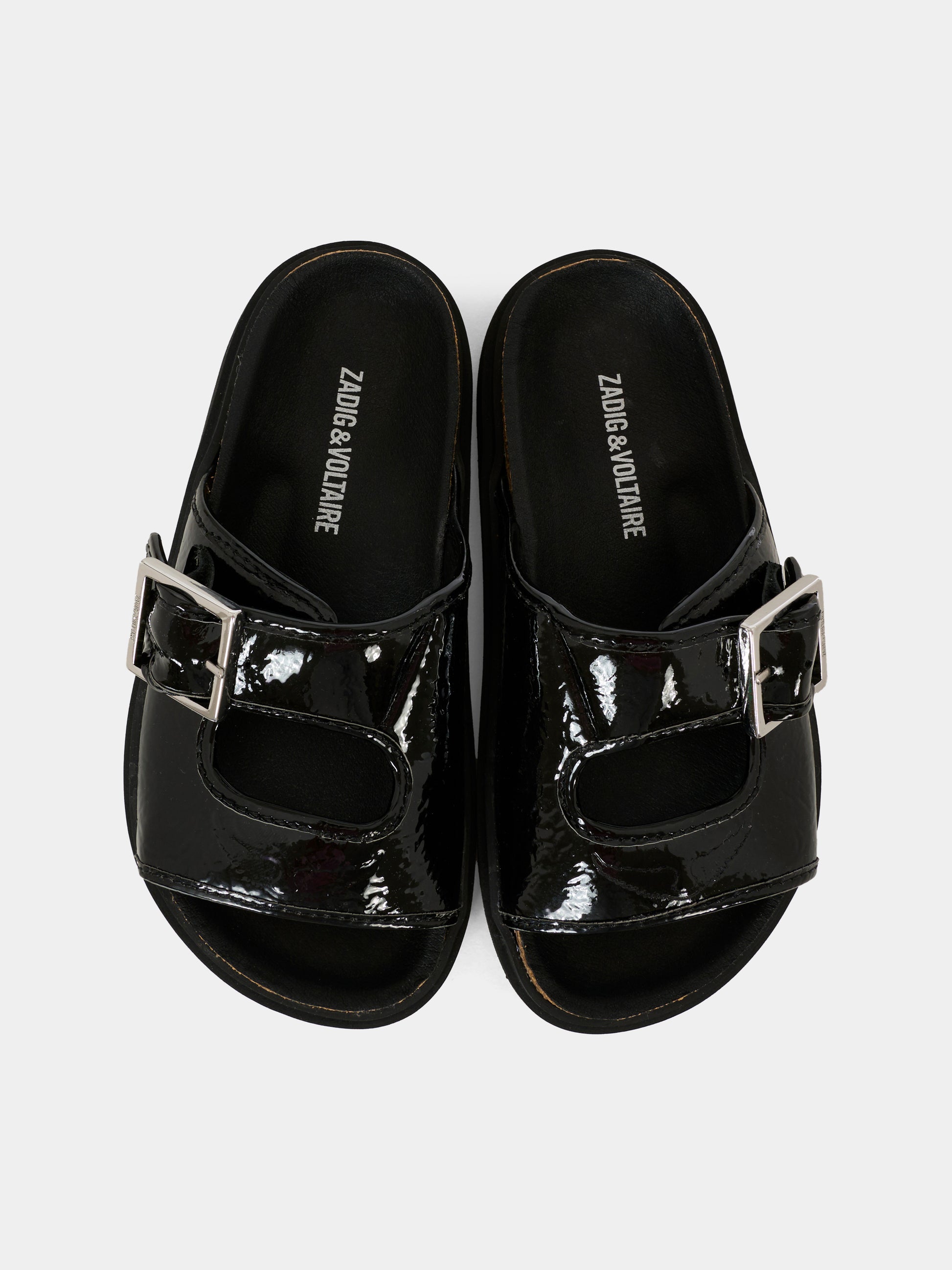 Ciabatte nere per bambina,Zadig & Voltaire Kids,X60282 09B