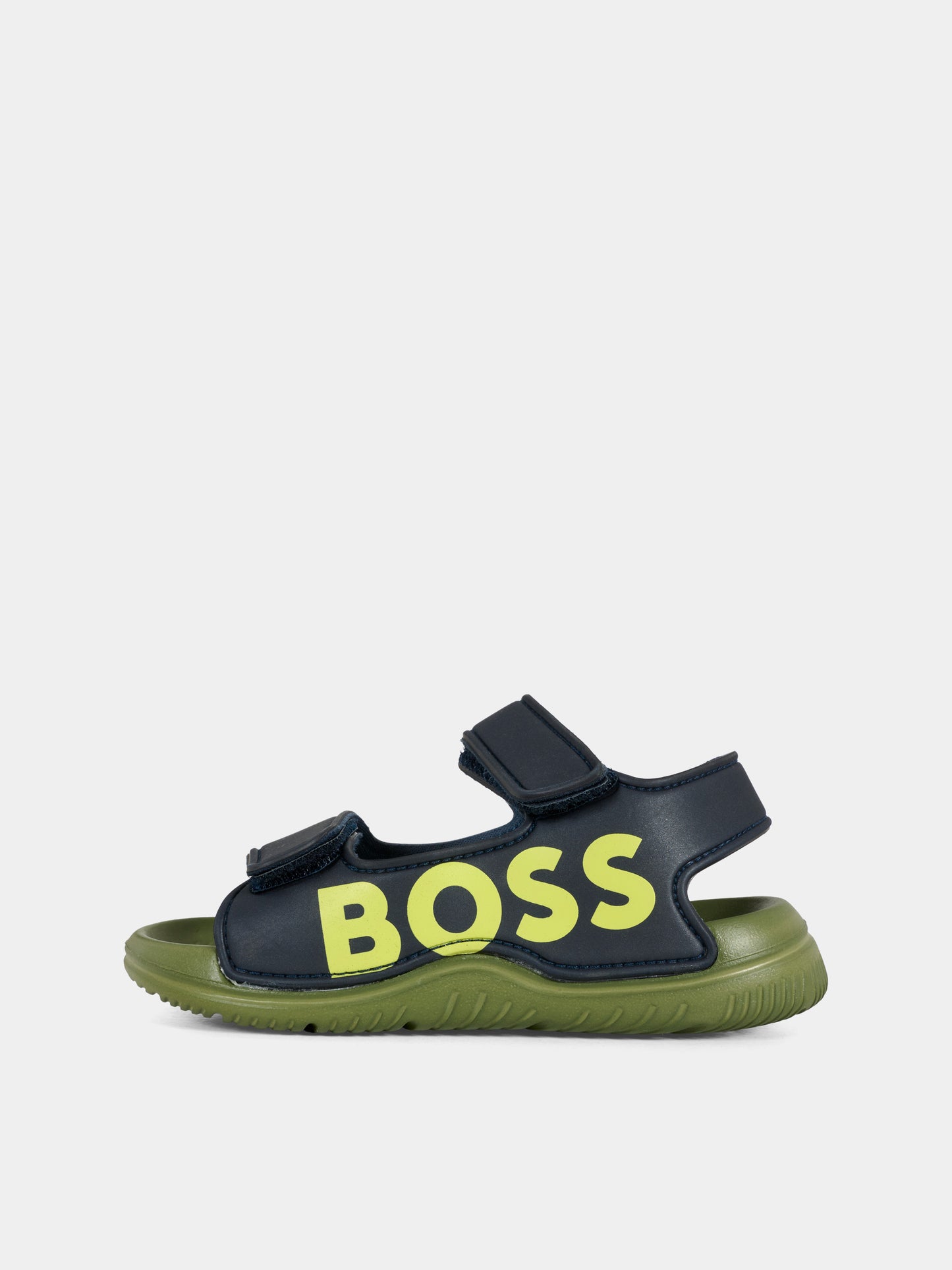 Sandali blu per neonato e bambino con logo,Boss,J52158 849