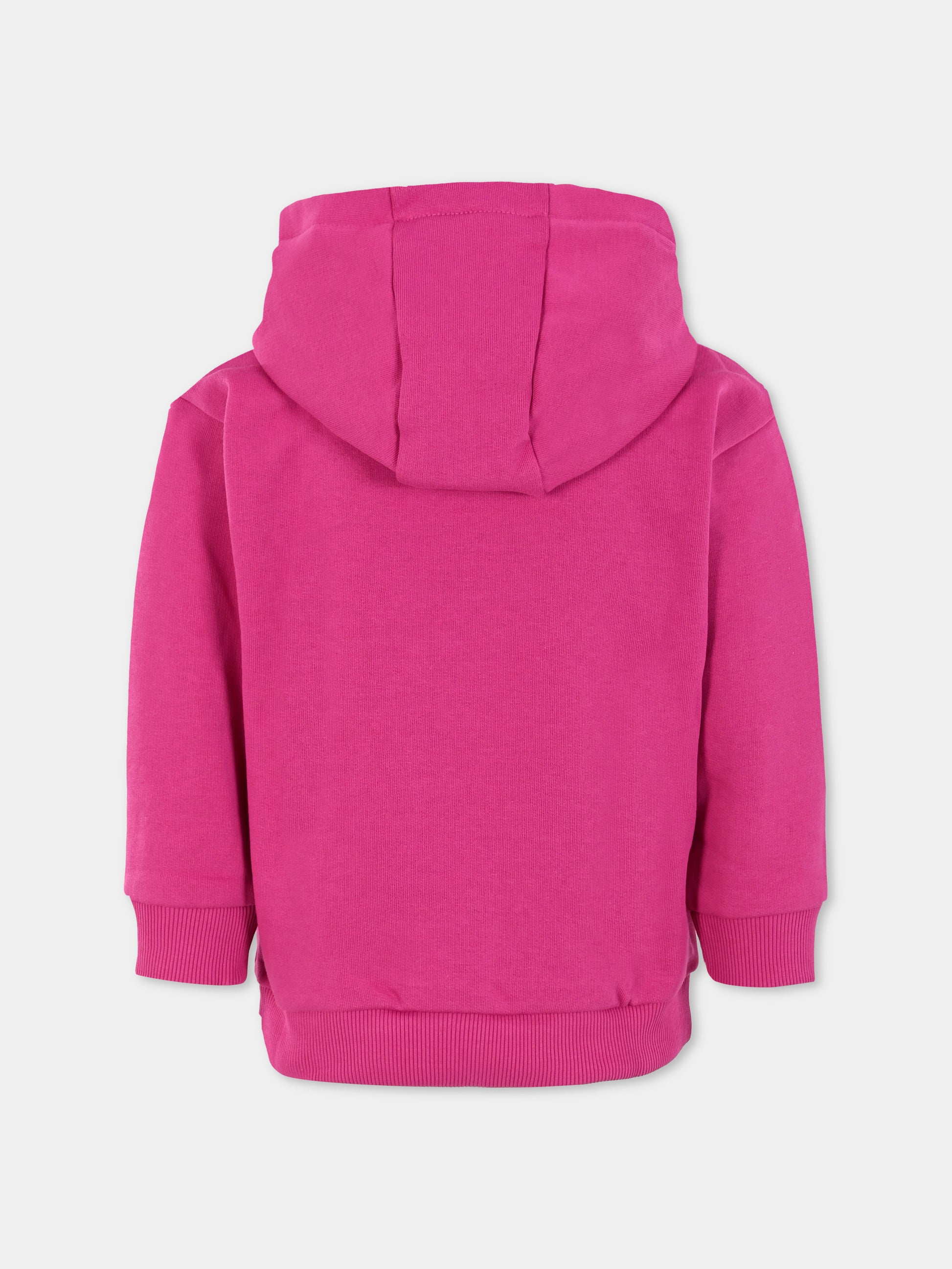 Felpa fucsia per bambina con coccodrillo,Lacoste,SJ5292 I1L