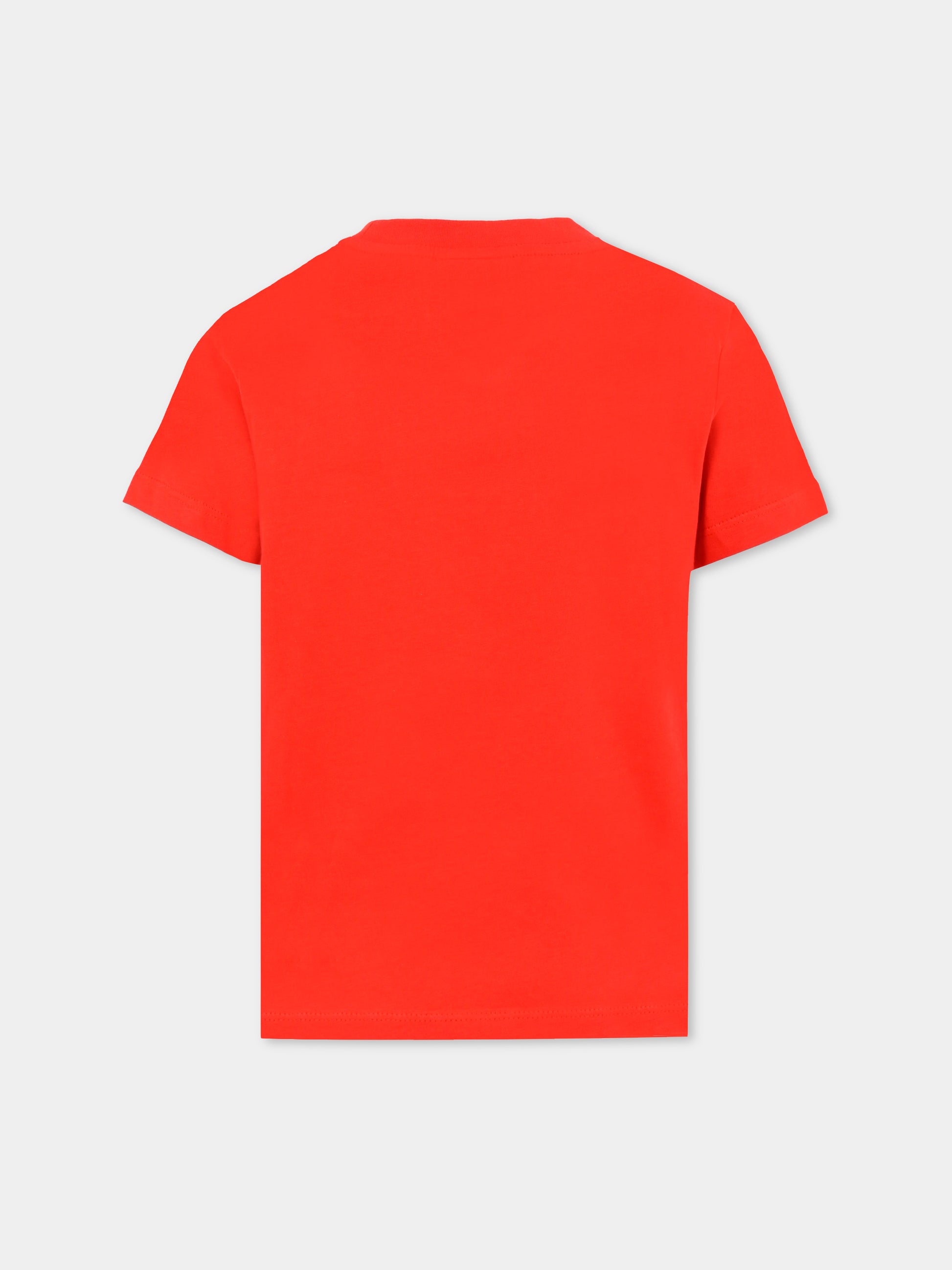 T-shirt rossa per bambini con coccodrillo,Lacoste,TJ1122 ZGB