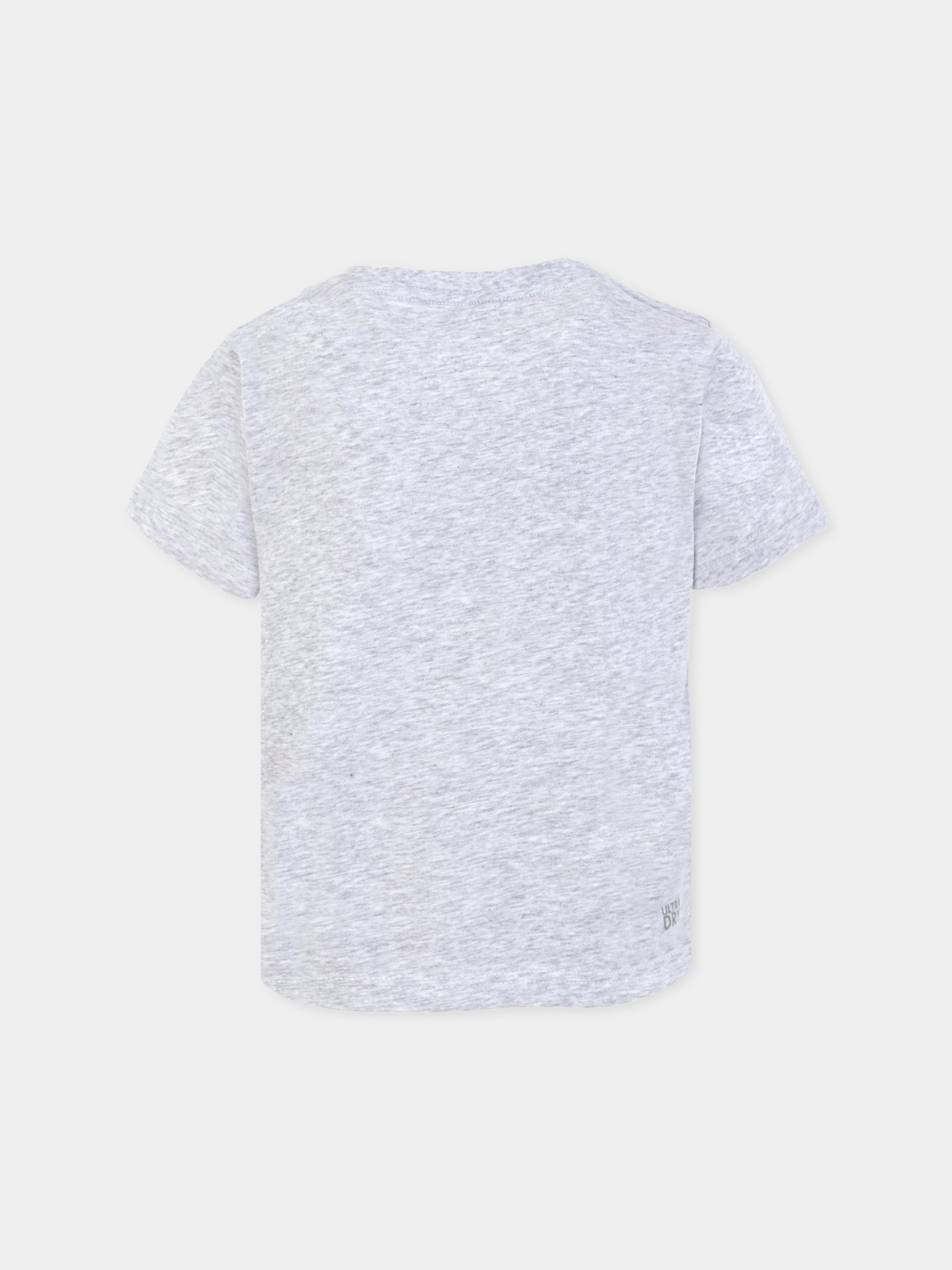 T-shirt grigia per bambino con coccodrillo,Lacoste,TJ8811 CCA