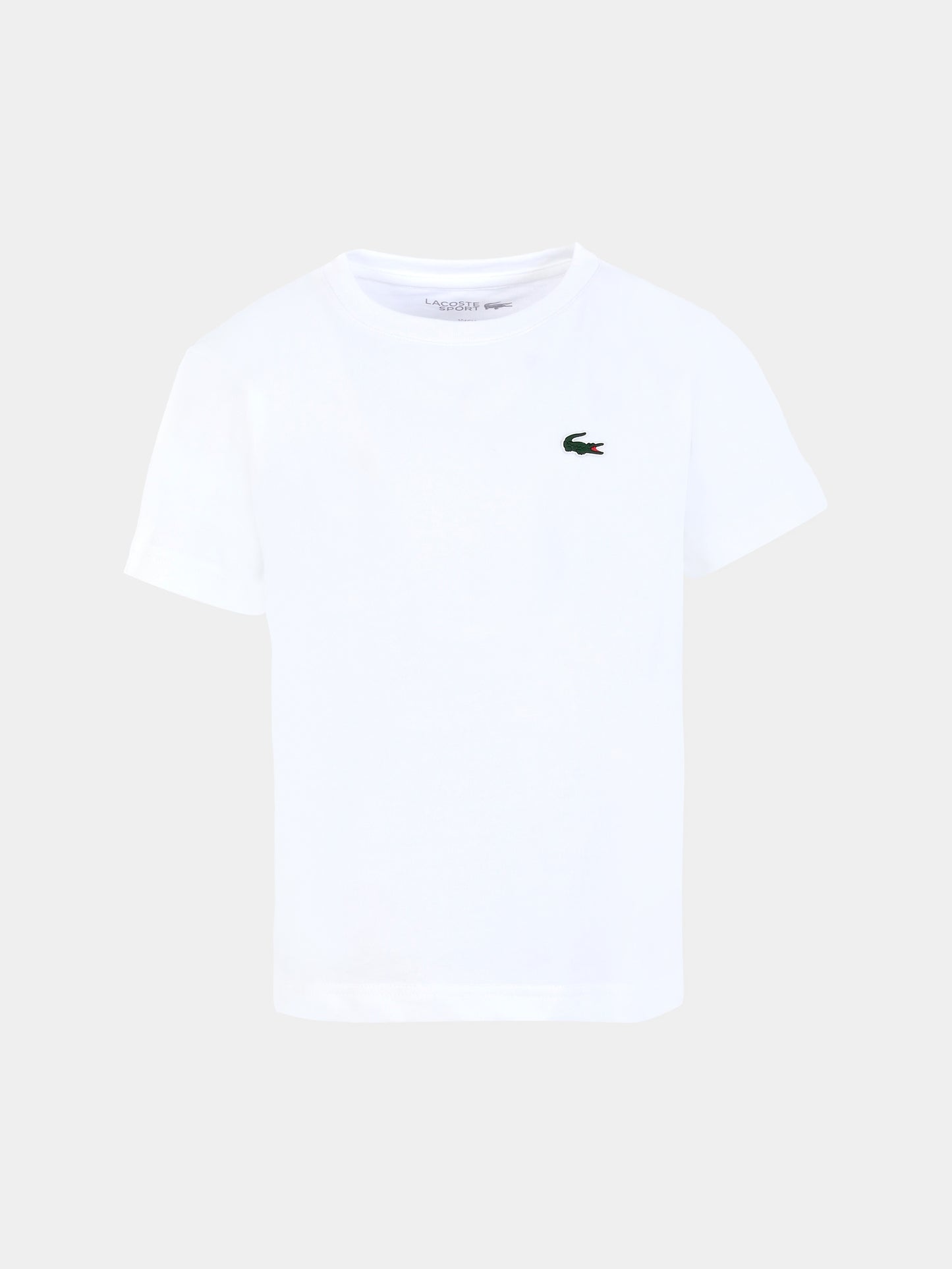 T-shirt bianca per bambini con coccodrillo,Lacoste,TJ8811 001