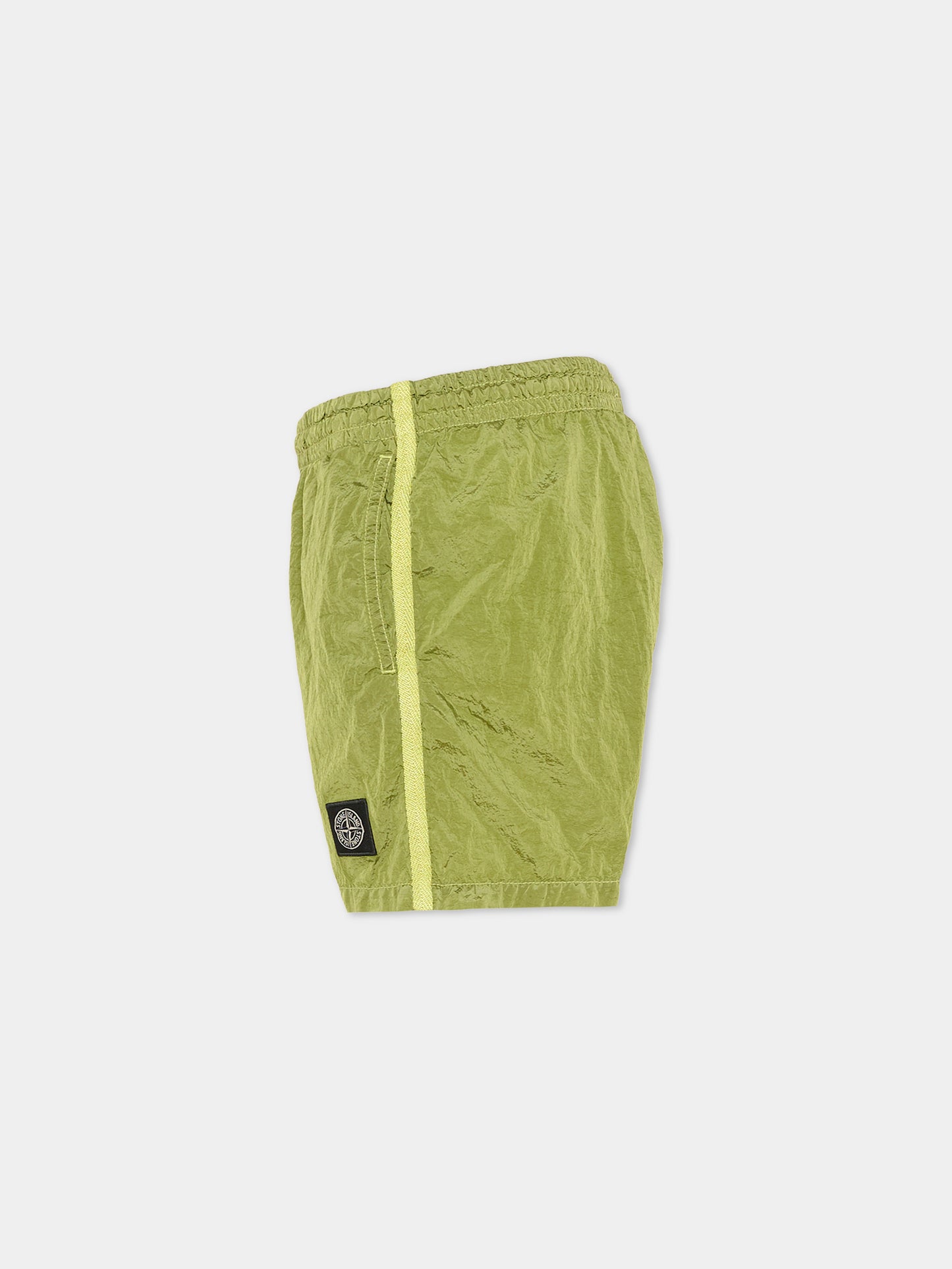 Boxer mare verde per bambino con bussola,Stone Island Junior,L1S16 B100002 S0043 - V005F
