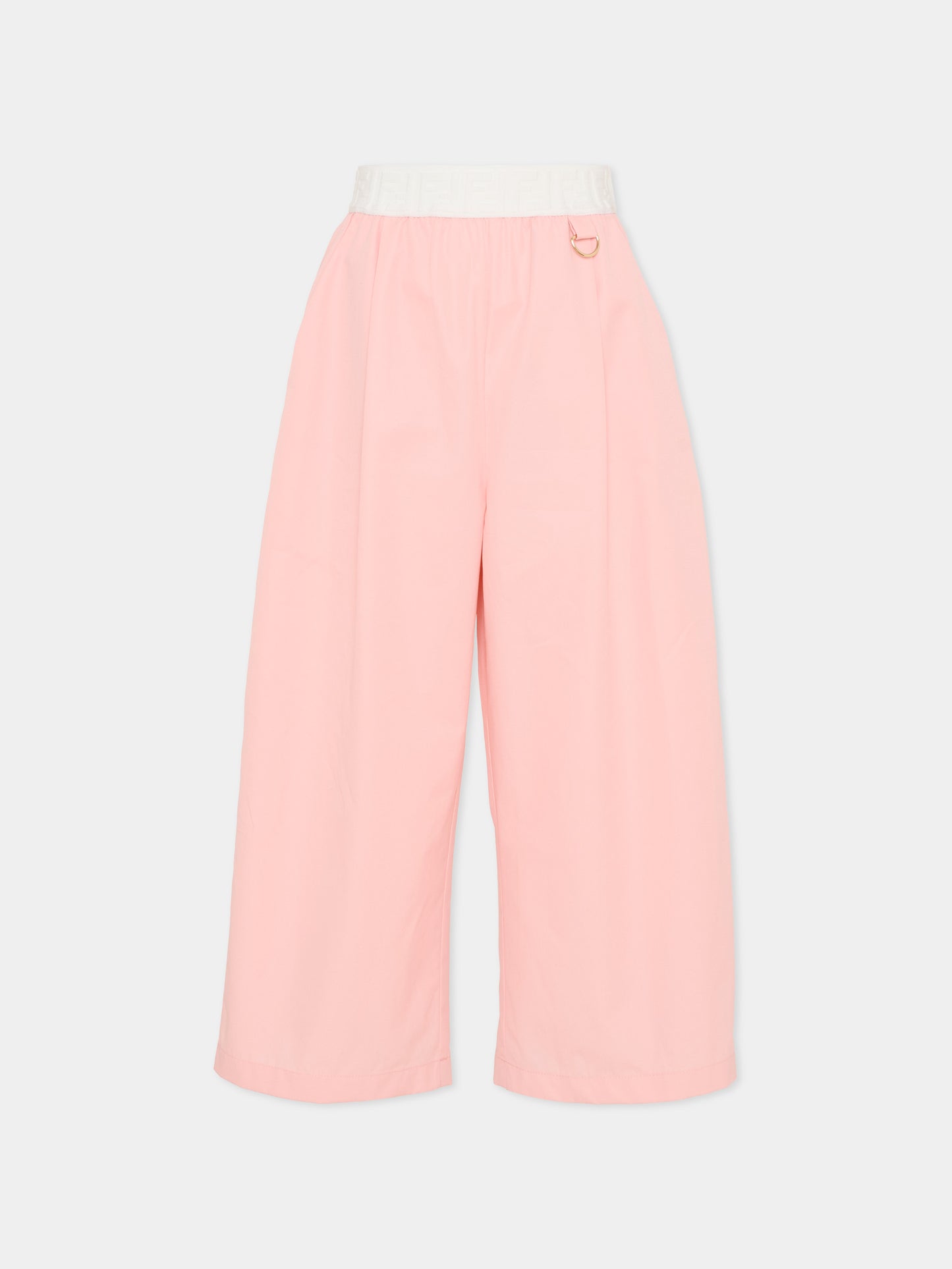 Shorts rosa per bambina con Baguette,Fendi Kids,JFF394 AEXZ F1UL9