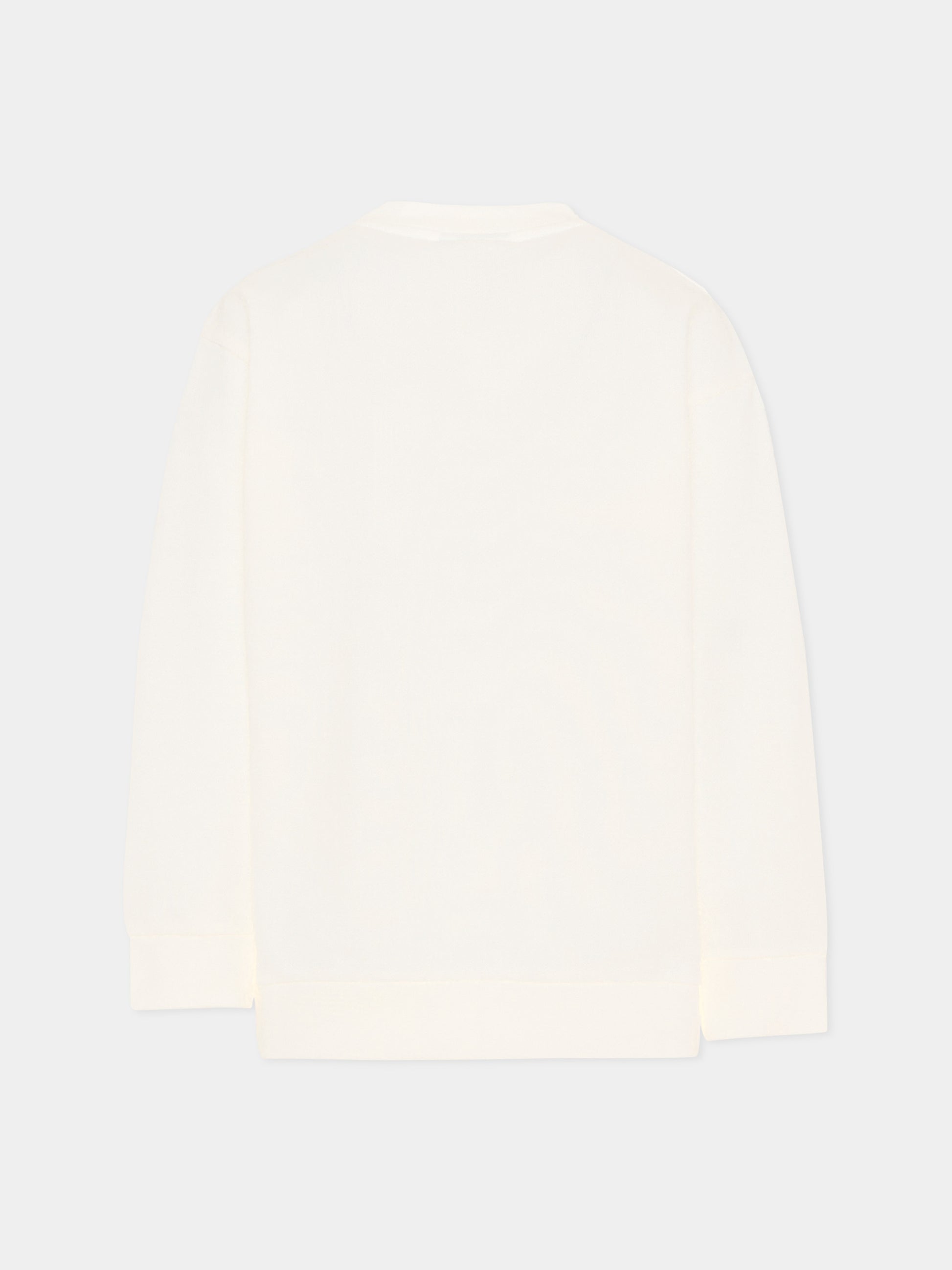 Felpa avorio per bambini con logo,Fendi Kids,JUH108 5V0 F0TU9