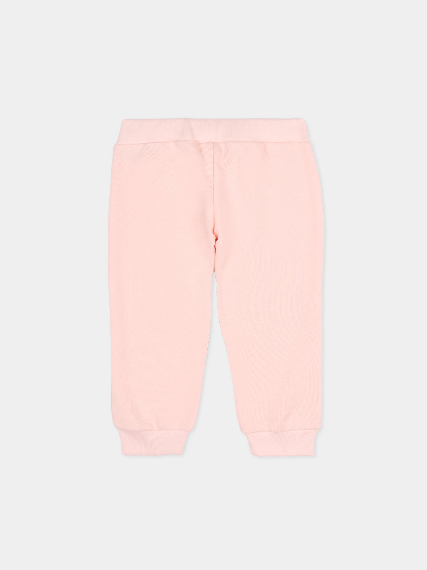 Pantaloni rosa per neonata con FF,Fendi Kids,BUF254 5V0 F1UL9