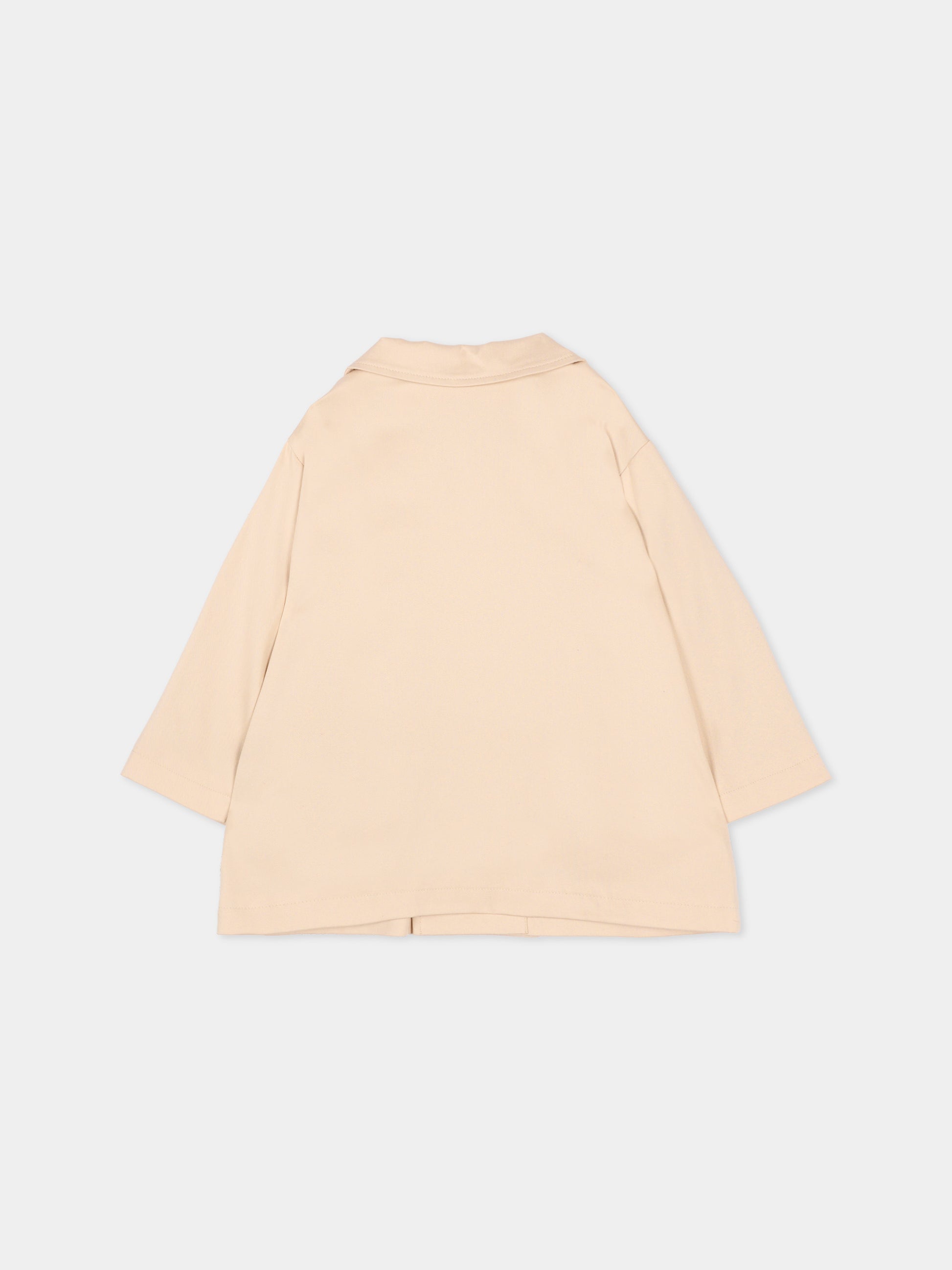 Trench beige per neonati con Fendi Bear,Fendi Kids,BUA117 AS5Y F1P2N