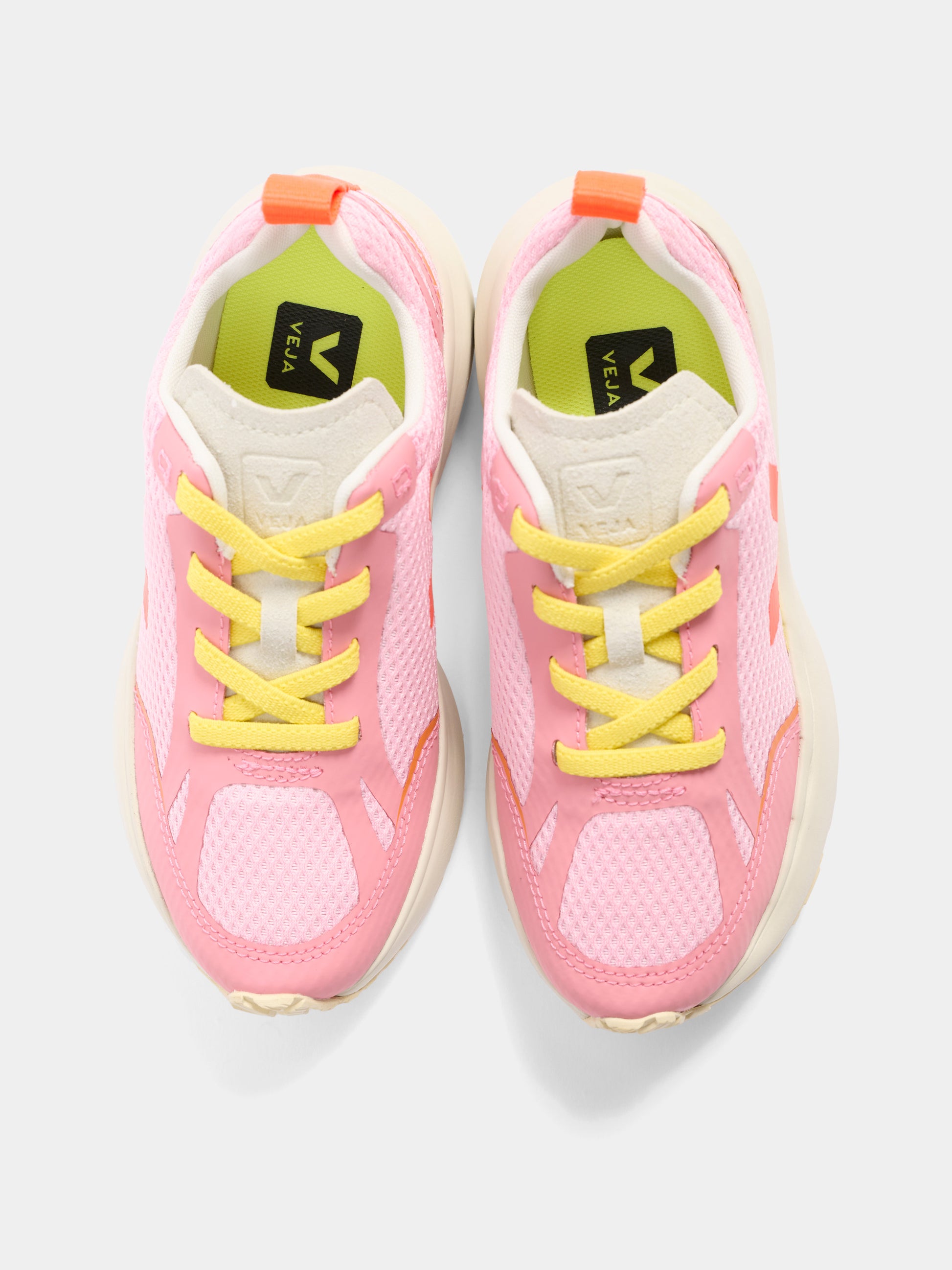 Sneakers rosa per bambina con logo,Veja,YL1821526C