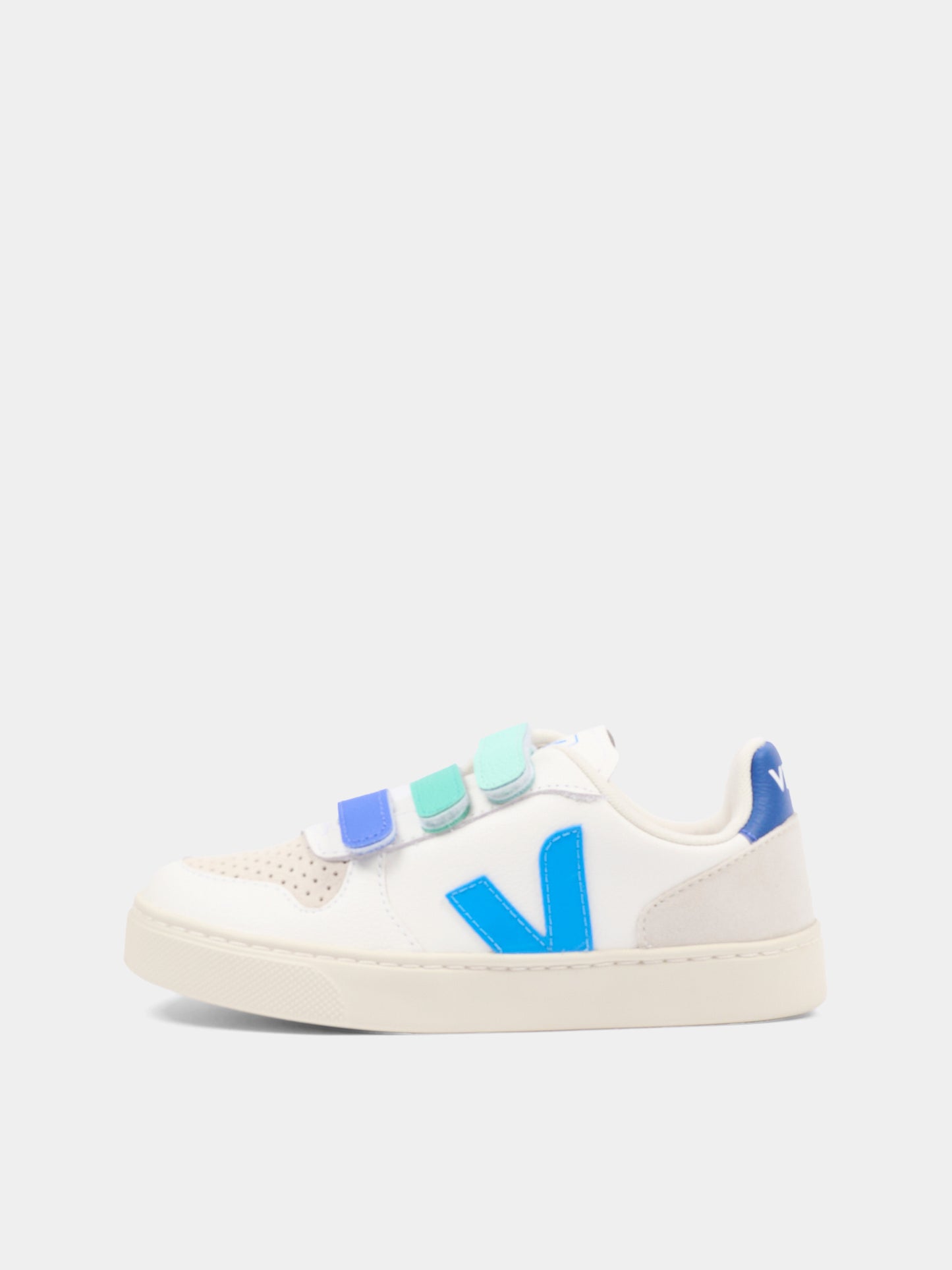 Sneakers V-10 bianche per bambino con logo,Veja,CV0521503C